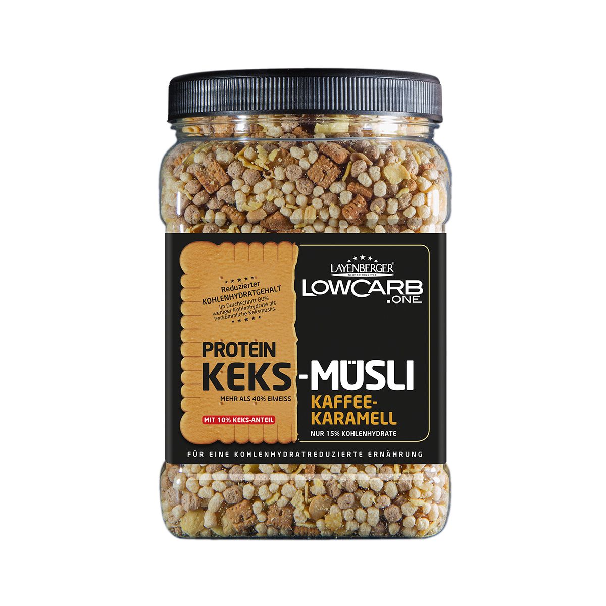 LAYENBERGER® LowCarb.one Protein Keks-Müsli Kaffee-Karamell