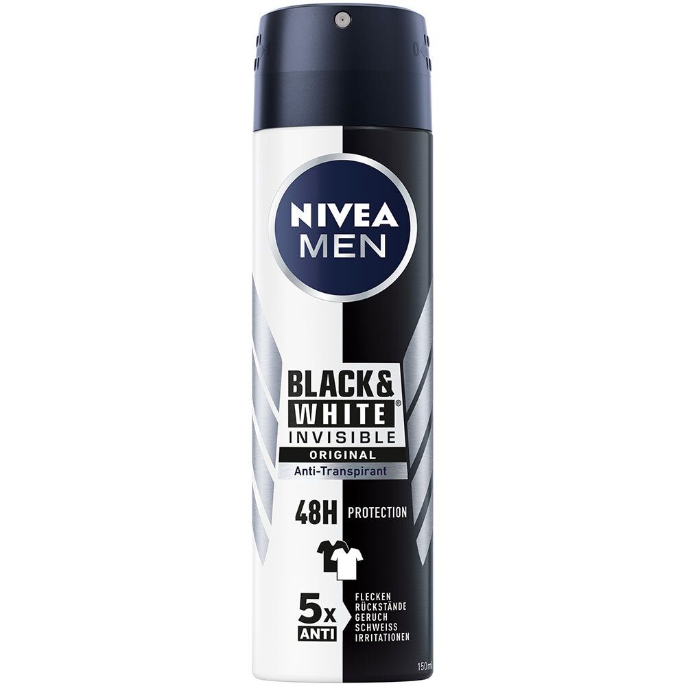 NIVEA® MEN Déodorant Invisible Black & White Spray