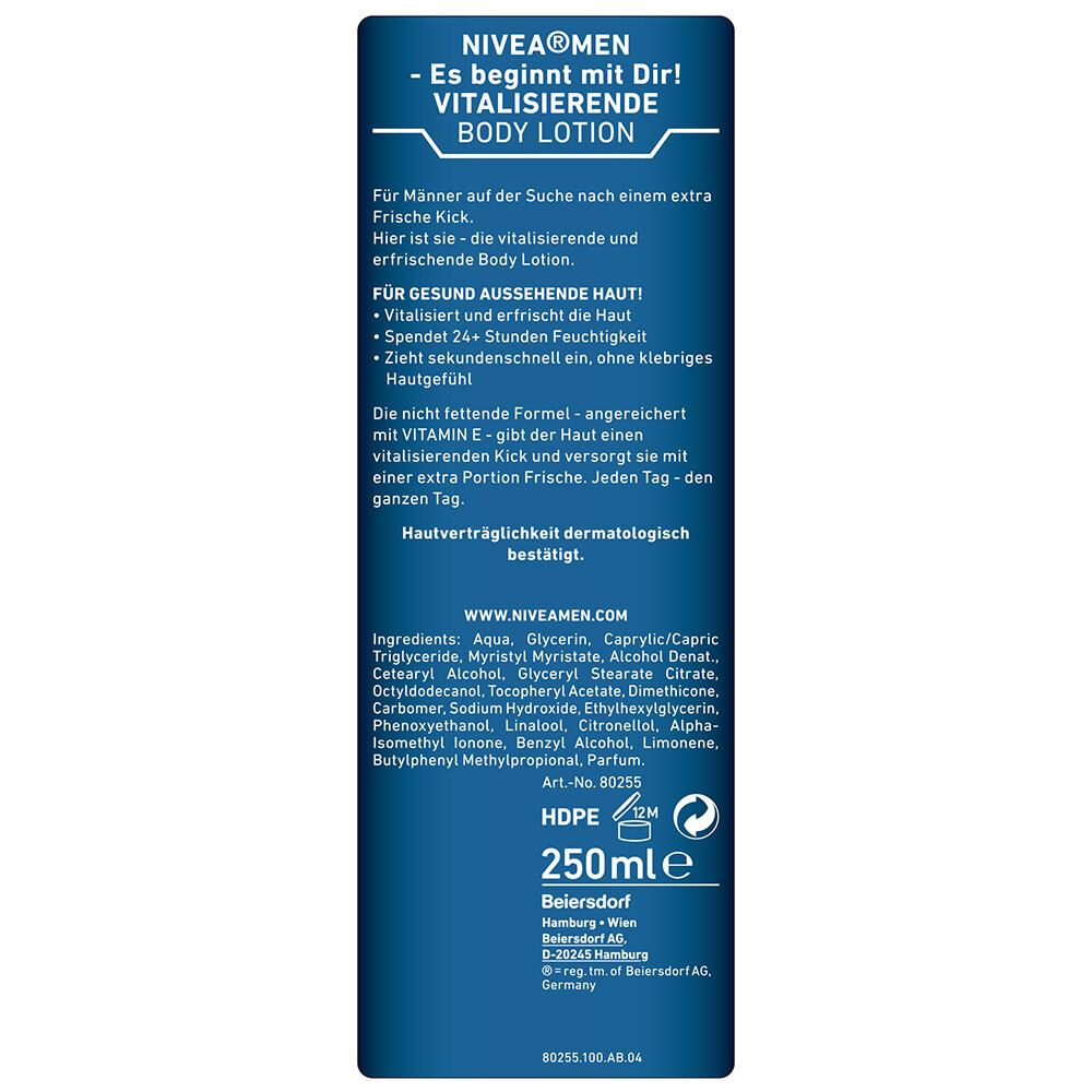 NIVEA® MEN Lotion corporelle revitalisante