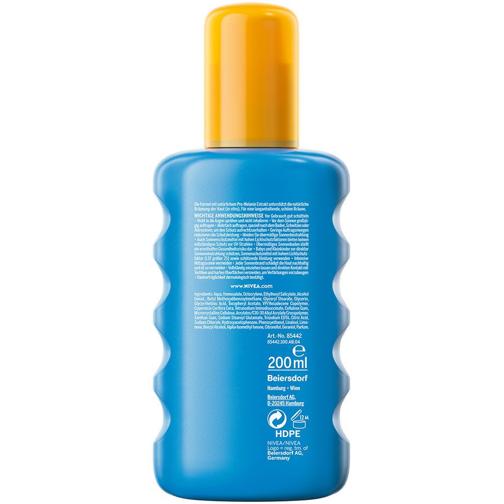 NIVEA® Sun Spray solaire de protection et de bronzage SPF 20