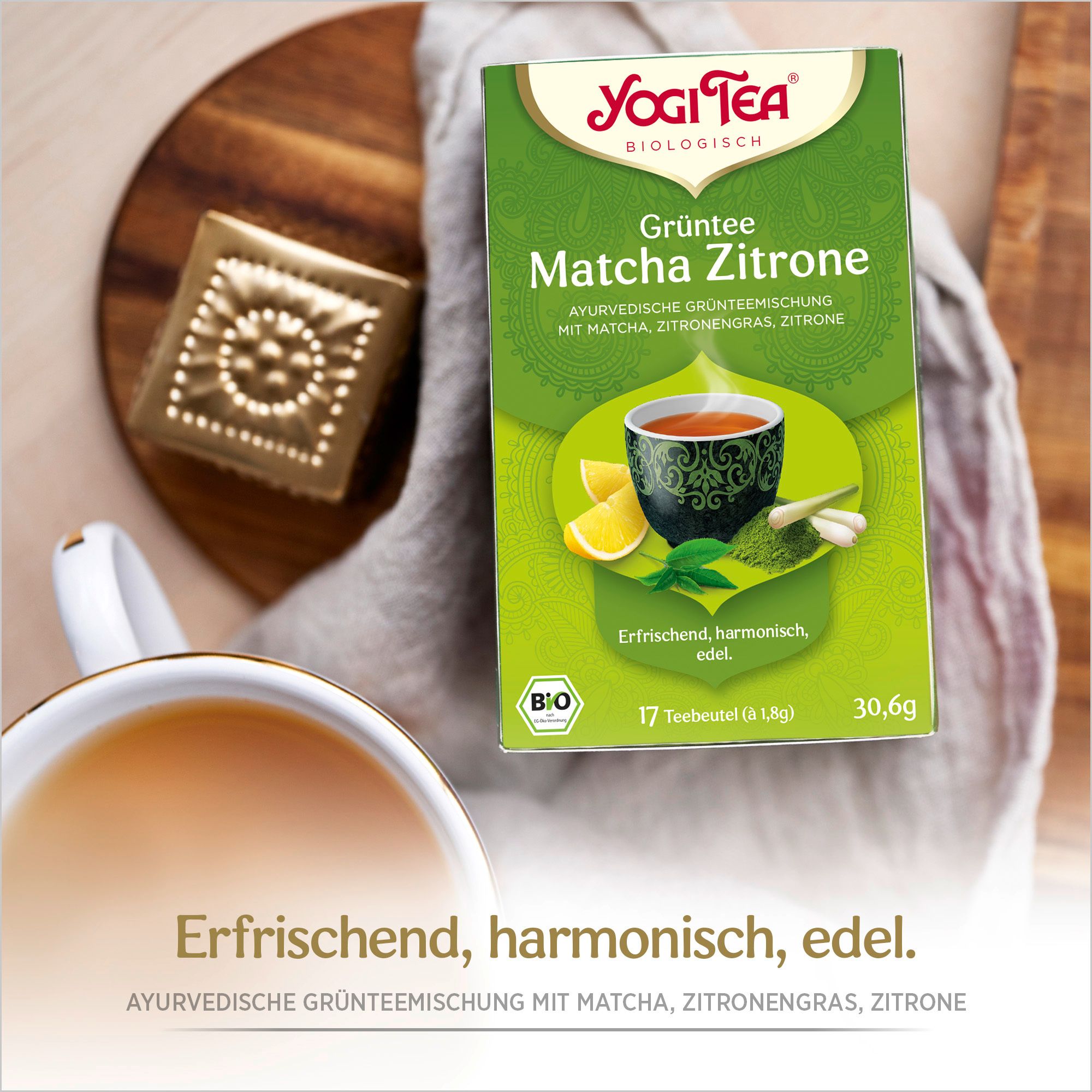 YOGI TEA® Thé vert Matcha citron