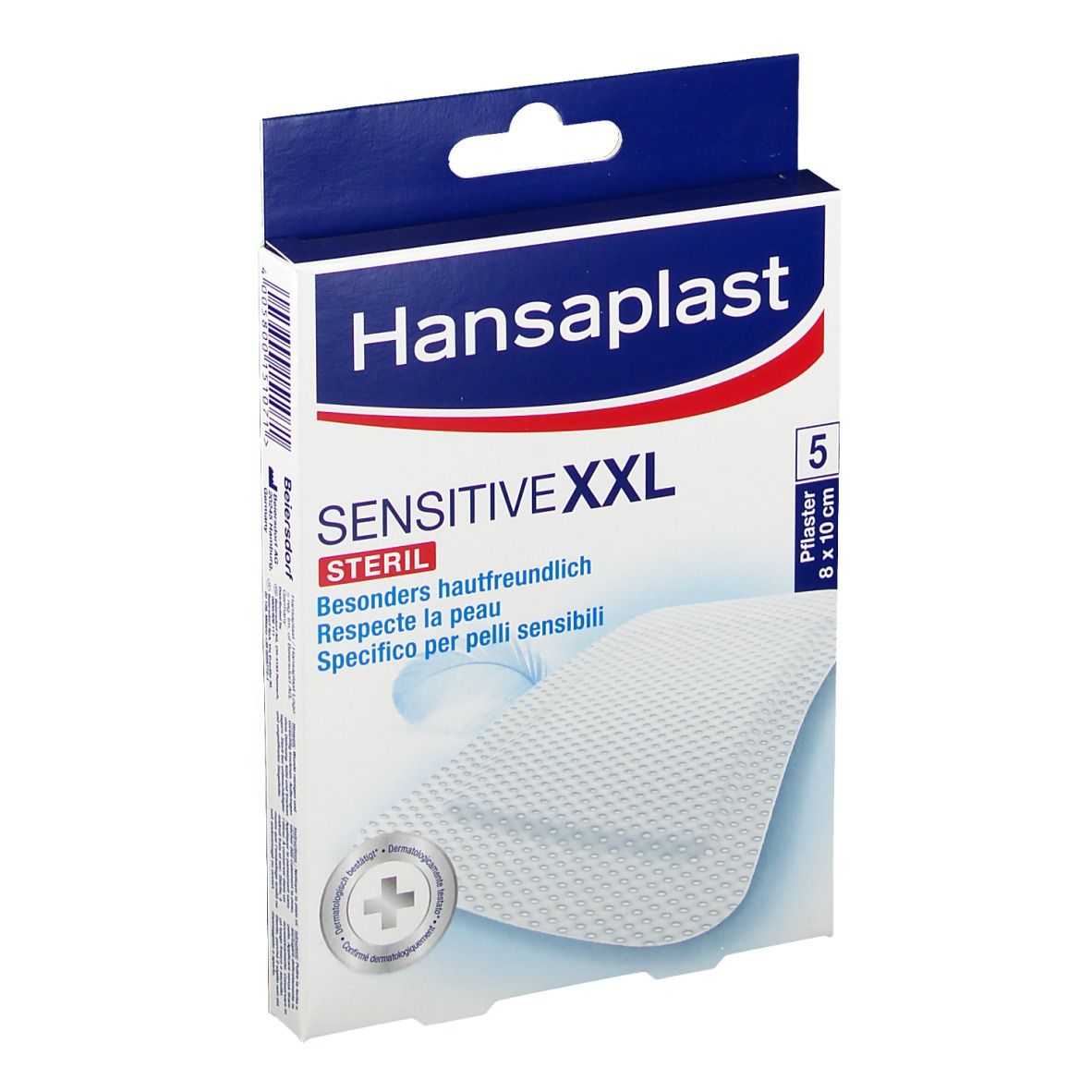 HANSAPLAST Sensitive XXL Pflaster 8x10 cm
