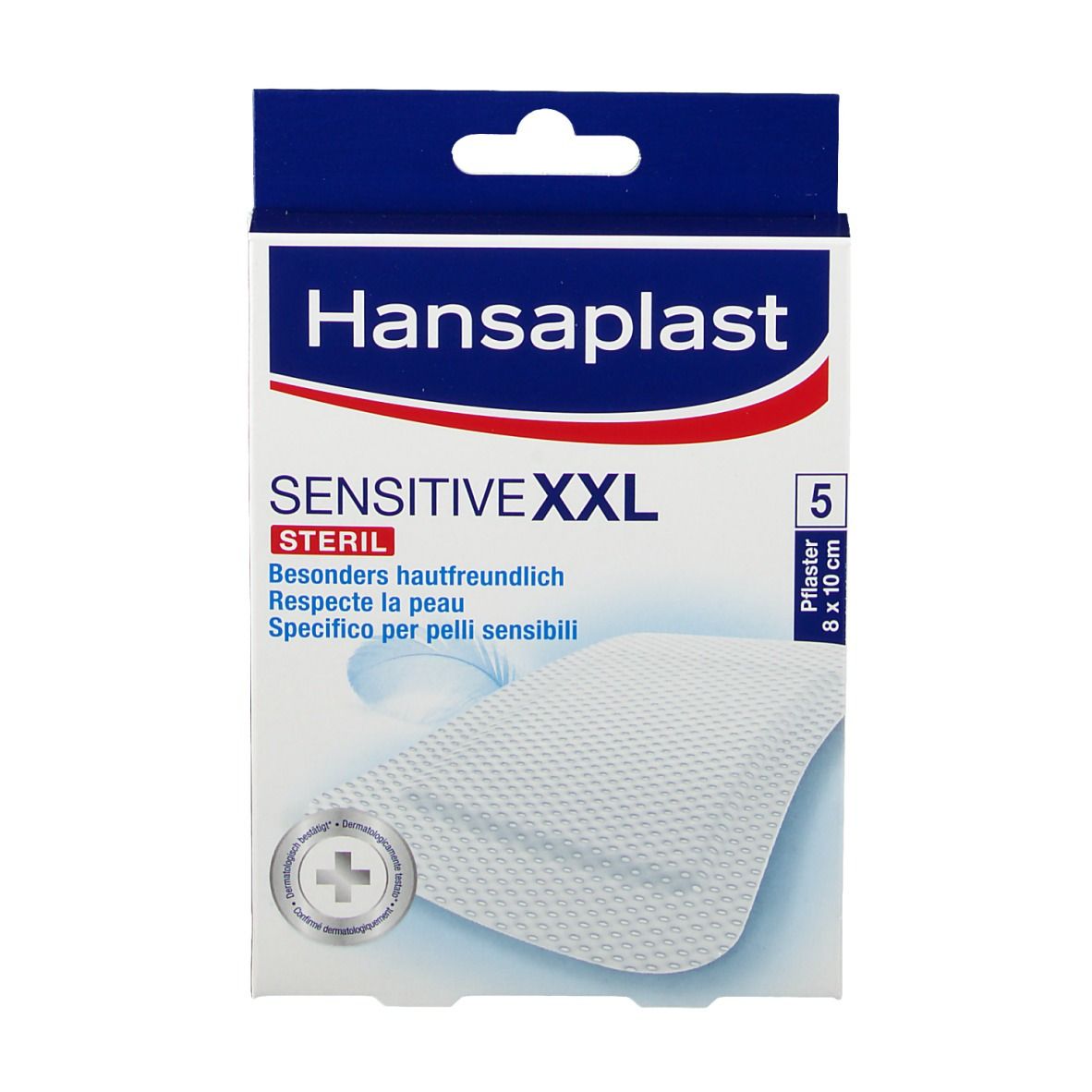 HANSAPLAST Sensitive XXL Pflaster 8x10 cm