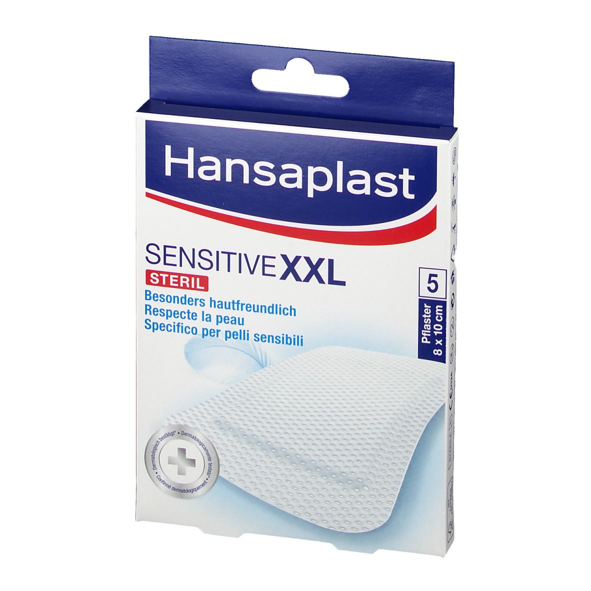 HANSAPLAST Sensitive XXL Pflaster 8x10 cm