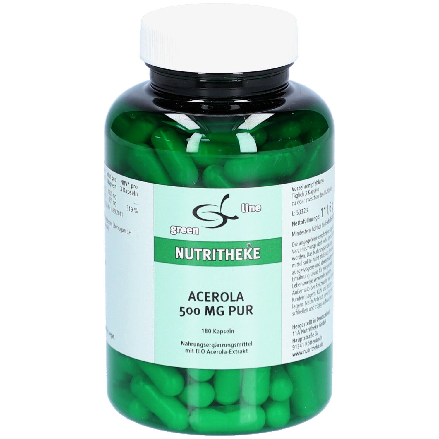 greenline NUTRITHEKE ACEROLA 500 mg pur gélules