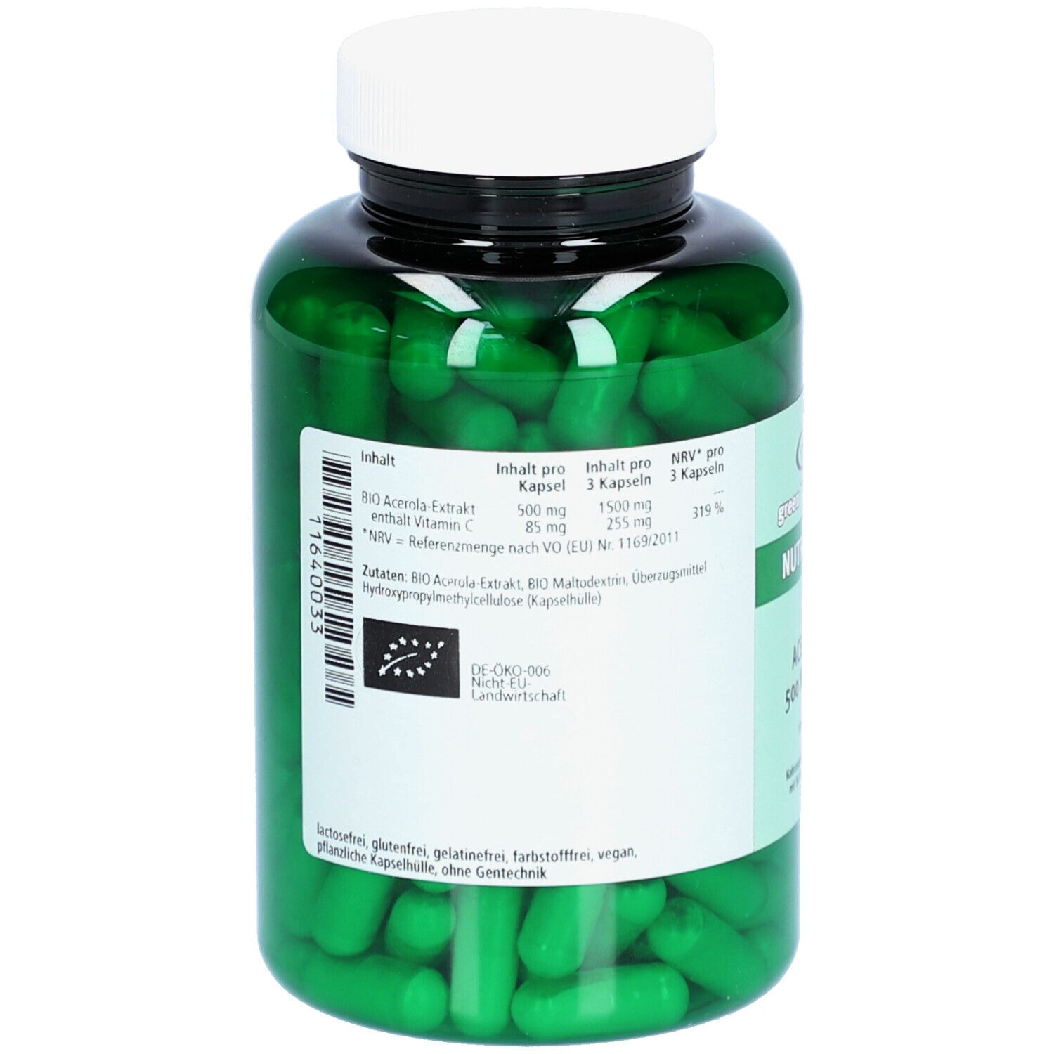 greenline NUTRITHEKE ACEROLA 500 mg pur gélules