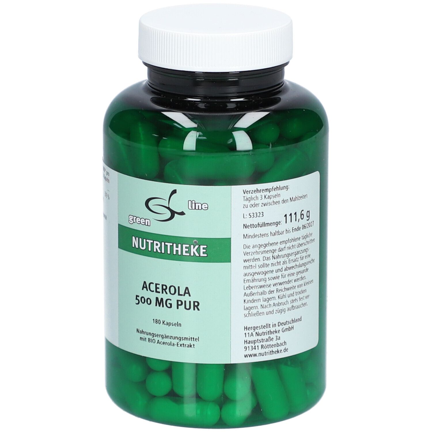 greenline NUTRITHEKE ACEROLA 500 mg pur gélules