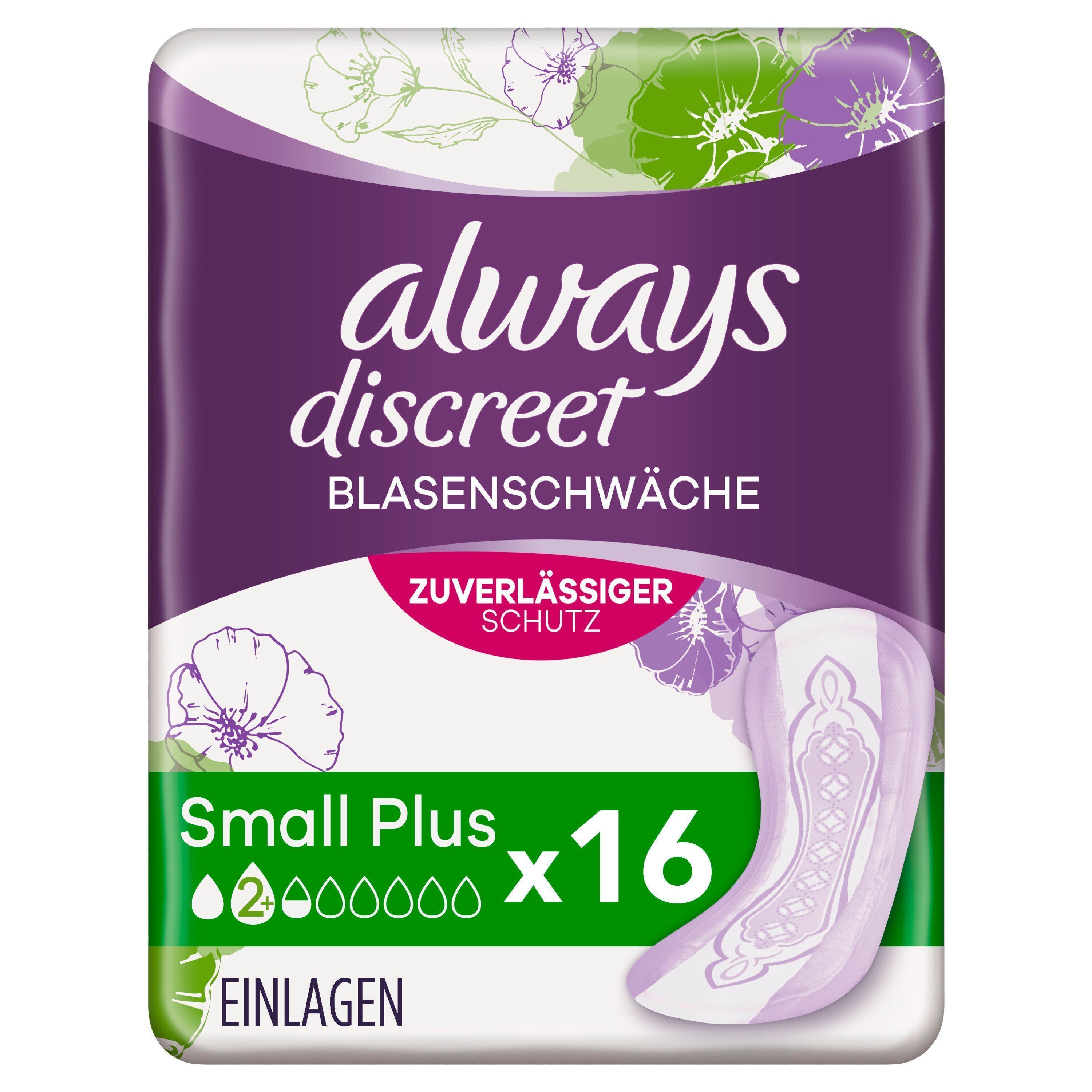 always discreet Inkontinenz Einlagen Small plus