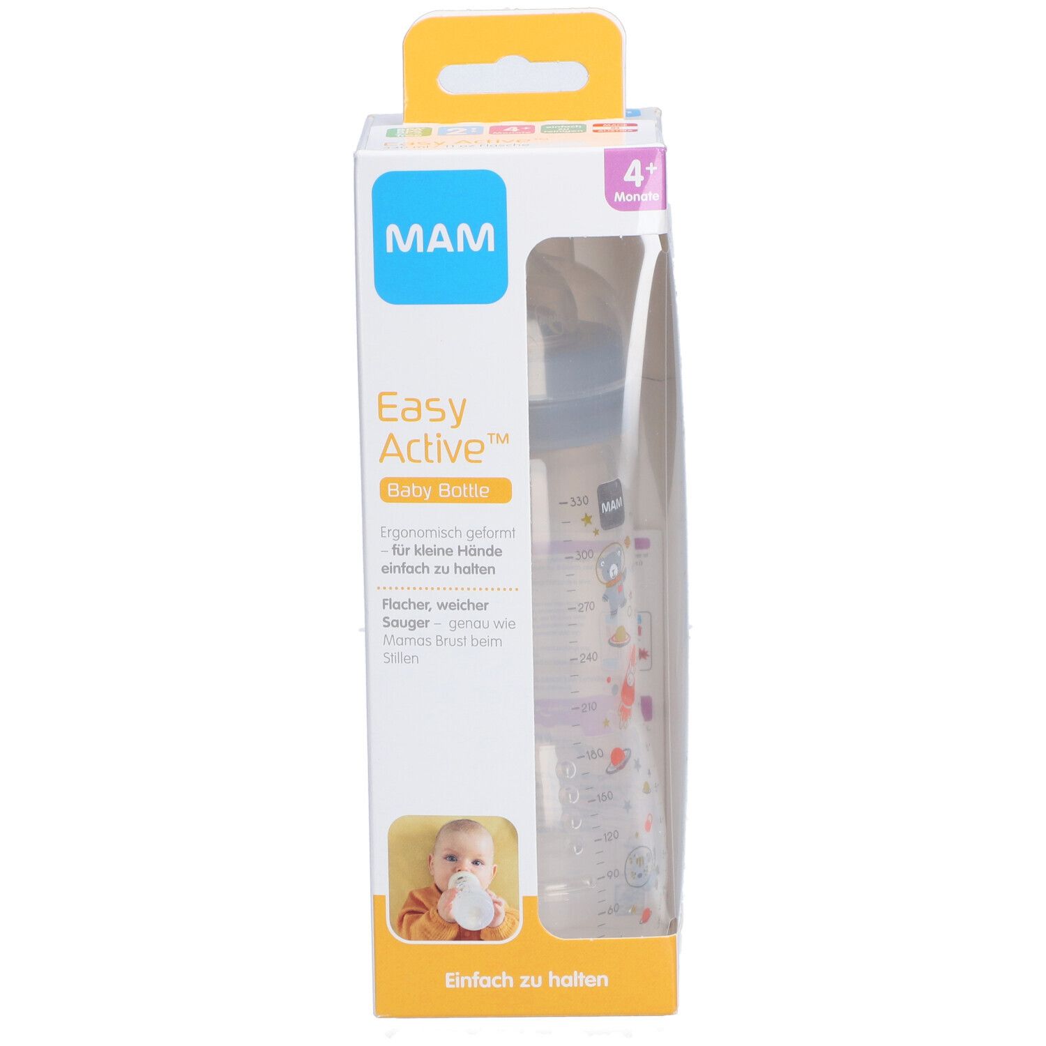 MAM Easy Active™ Biberon 330 ml Deep Ocean - Transparent