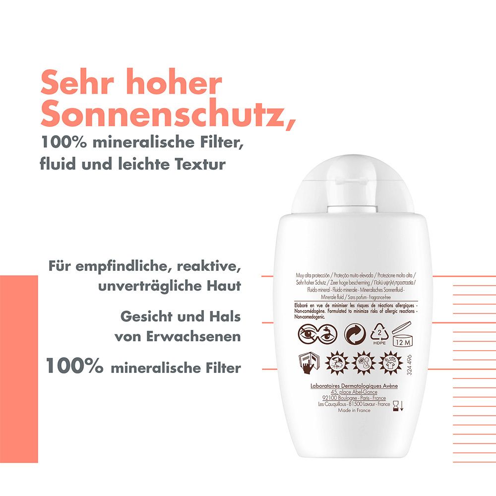 Avène Mineralisches Sonnenfluid SPF50+ ungetönt