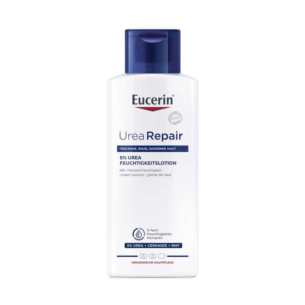 Eucerin® UreaRepair PLUS Lotion 5% - 48h de soin intensif pour les peaux sèches à très sèches