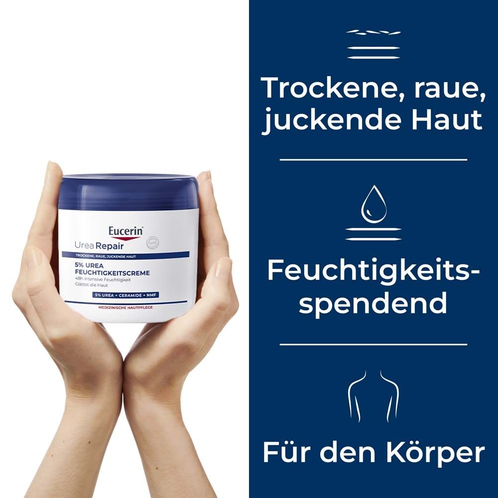 UreaRepair PLUS Feuchtigkeitscreme 5% – Pflegecreme für trockene bis sehr trockene Haut