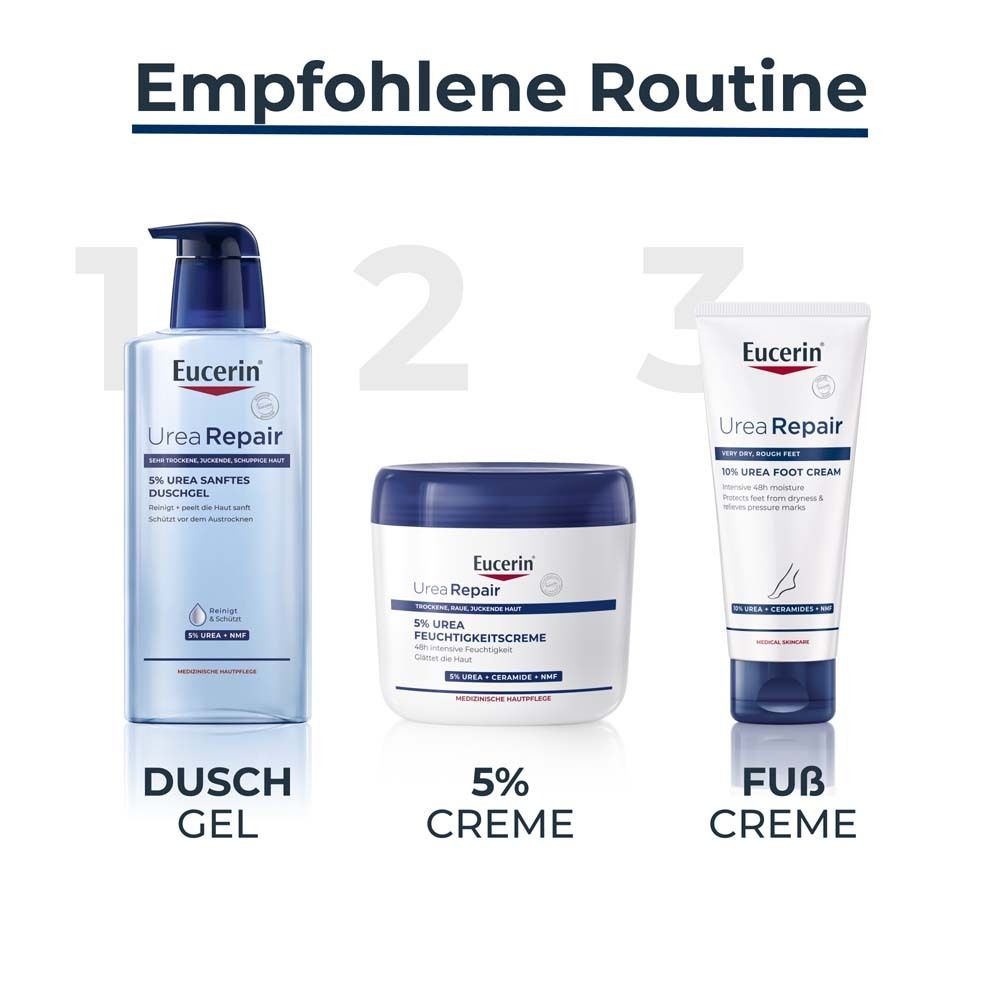 UreaRepair PLUS Feuchtigkeitscreme 5% – Pflegecreme für trockene bis sehr trockene Haut