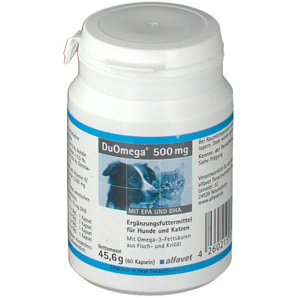 DuOmega® 500 mg pour chiens et chats