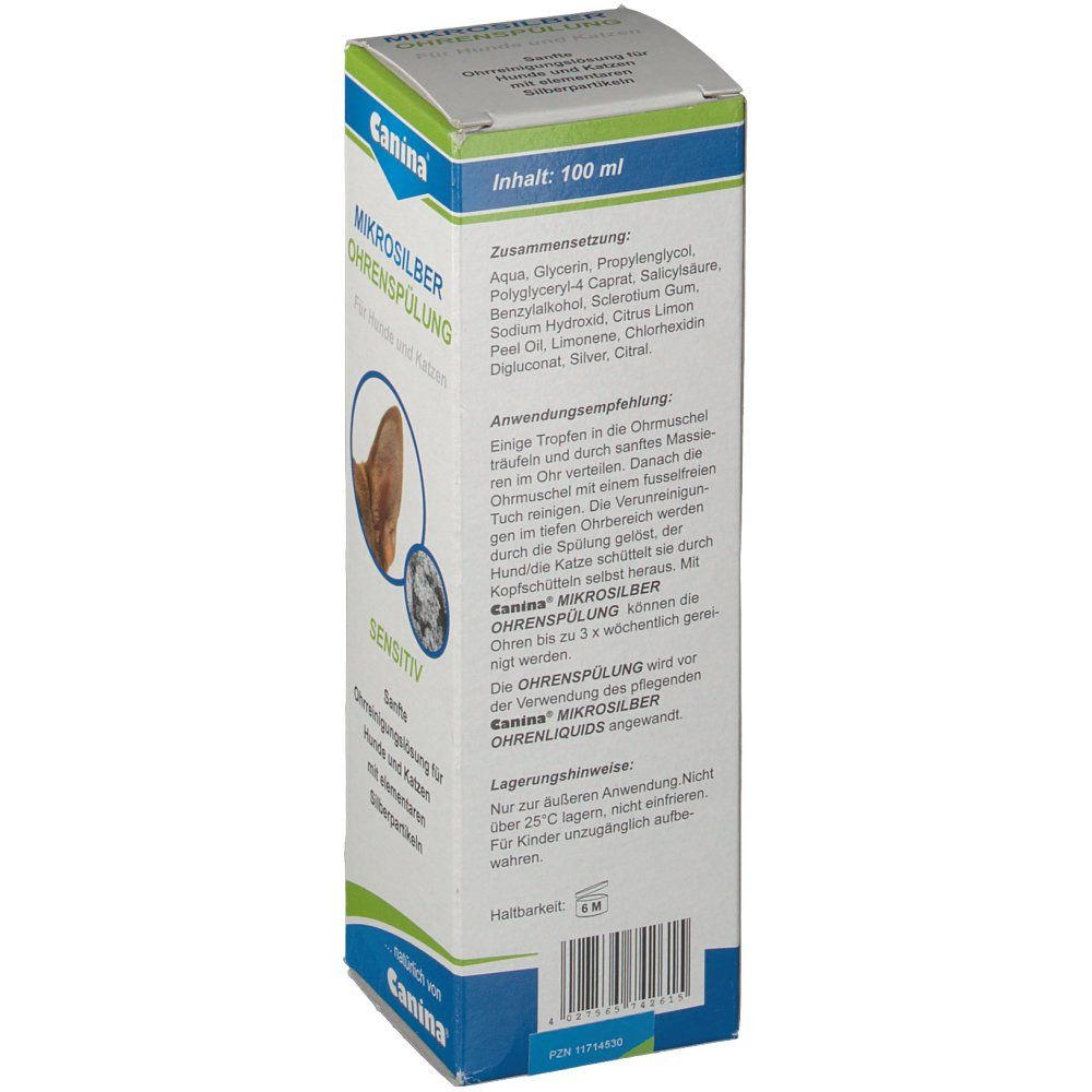 Boîte, dos avec informations produit. Ingrédients, recommandations d'utilisation, consignes de stockage.