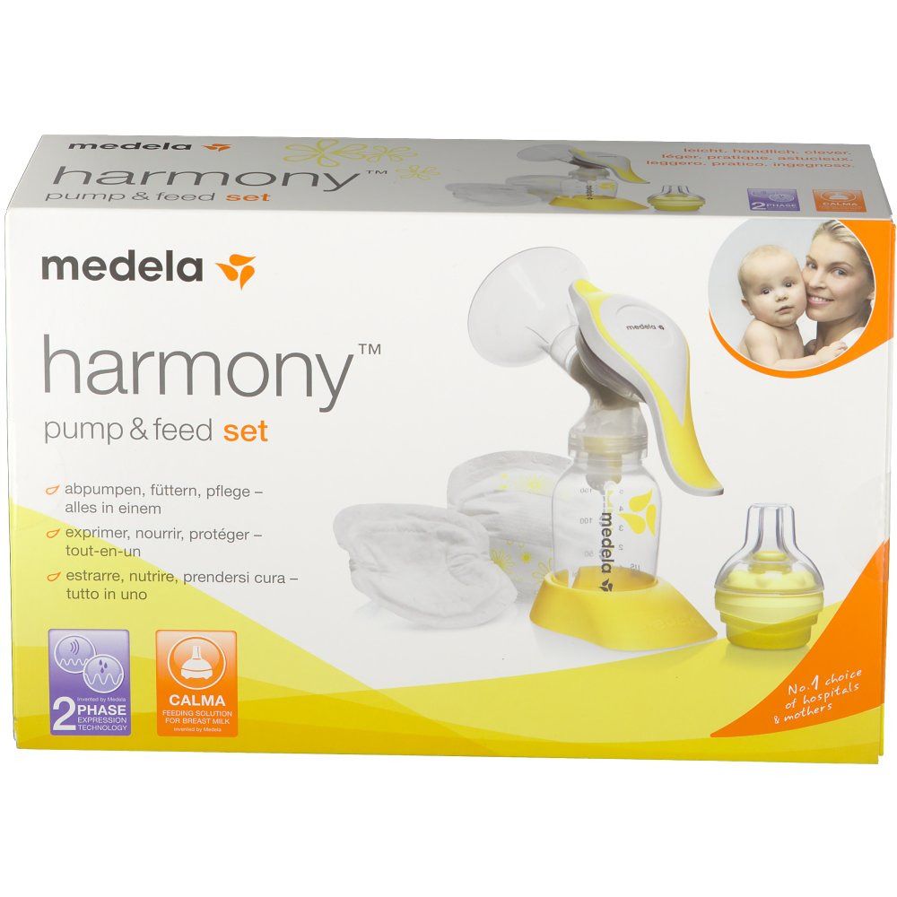 HARMONY Handmilchpumpe mit Calma-Sauger