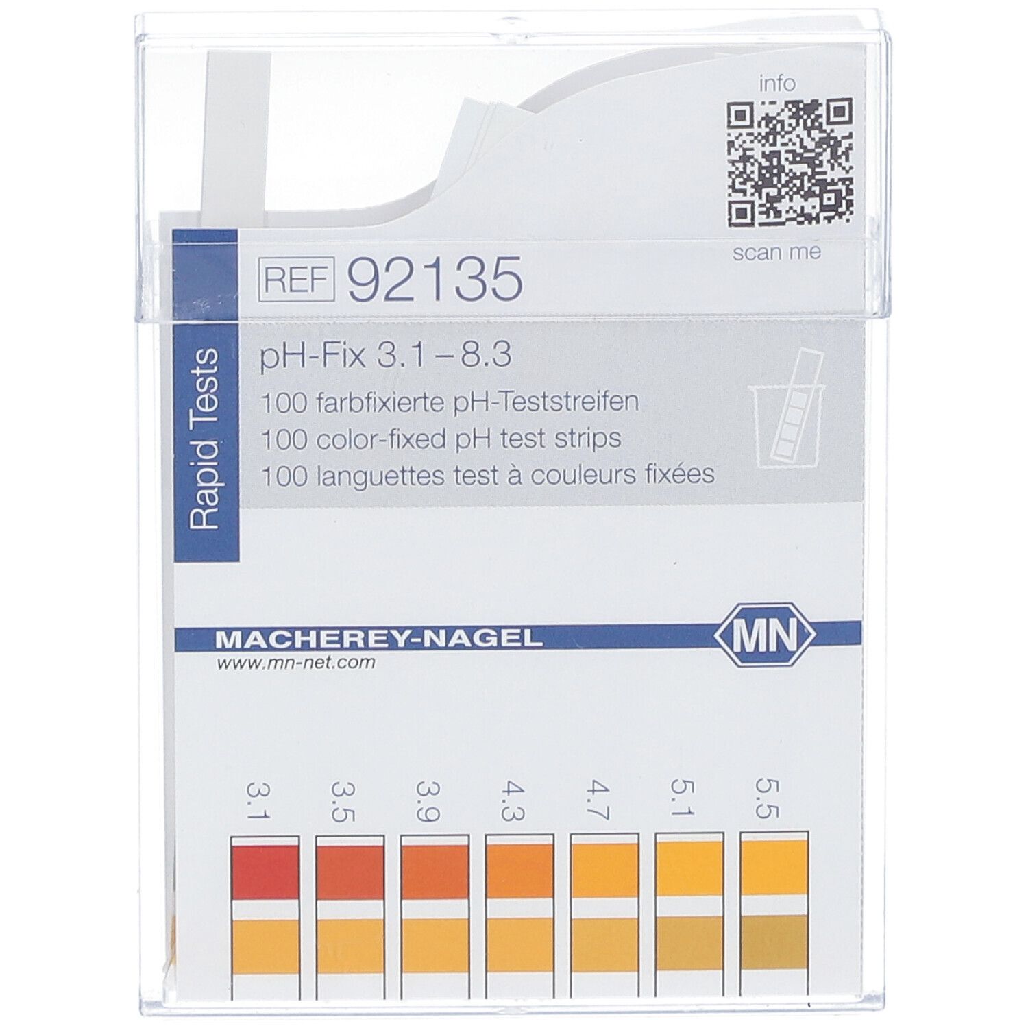 pH-Fix Indikator pH 3,1 - 8,3 Teststäbchen