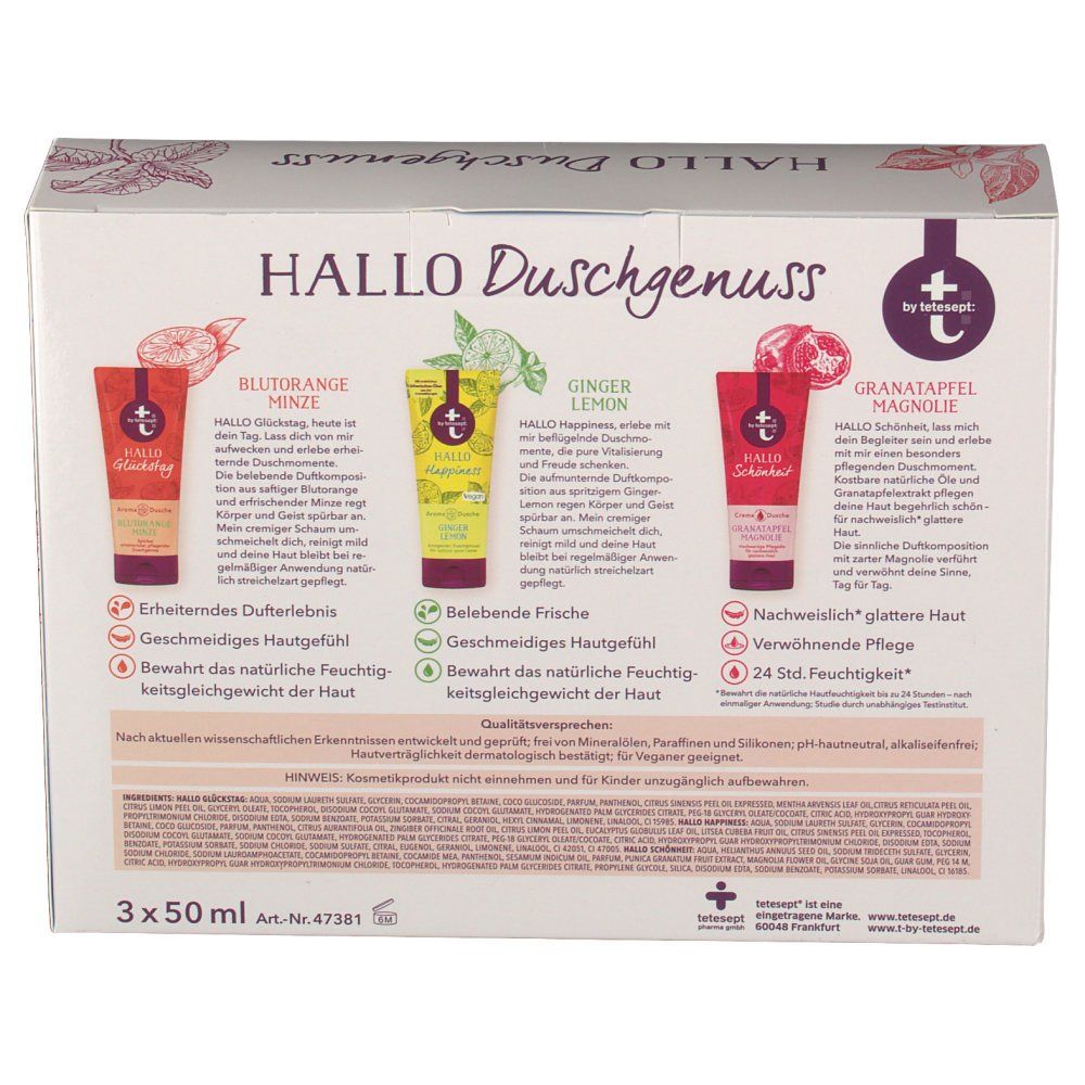 t by tetesept® Coffret cadeau Hello Plaisir de la douche