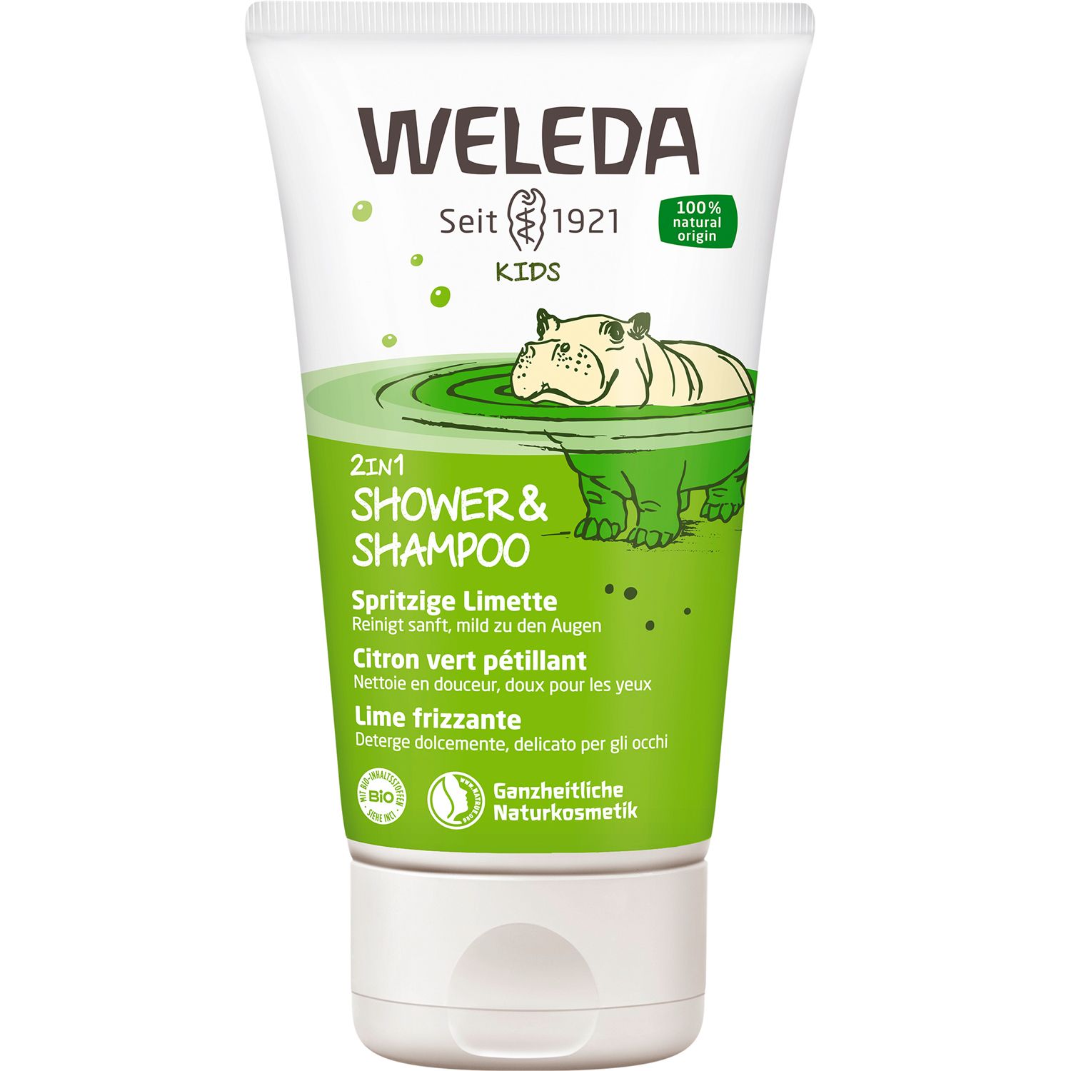 Weleda Kids Crème de Douche 2 en 1 Enfants - Citron vert pétillant