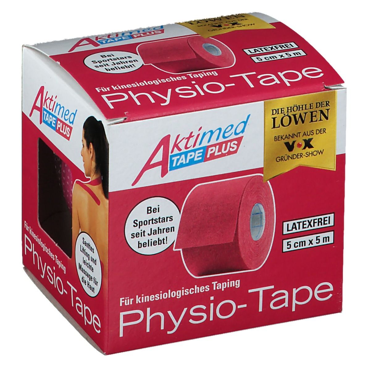 AKTIMED Tape Plus elast.m.Zusatzn.5cmx5m pink