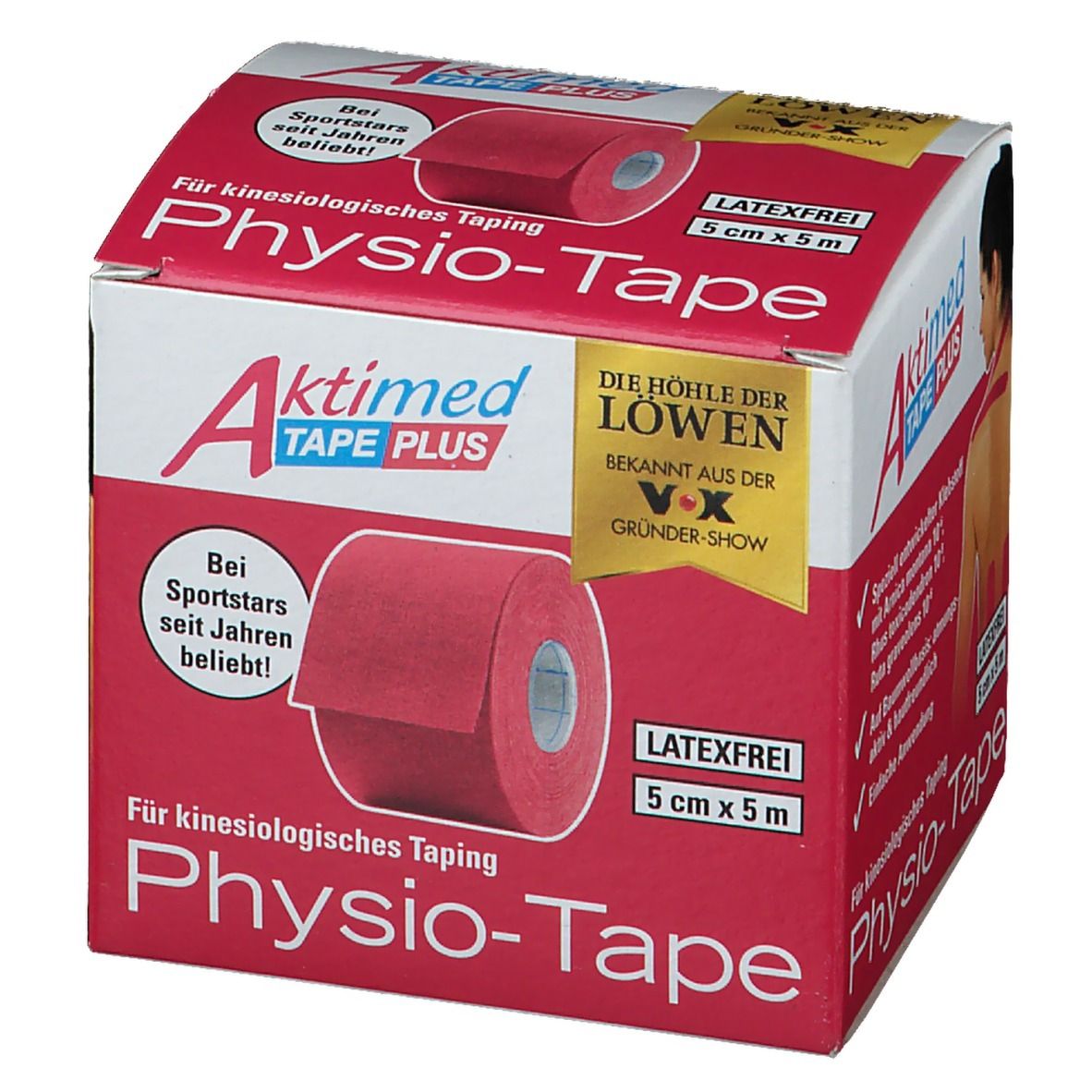 AKTIMED Tape Plus elast.m.Zusatzn.5cmx5m pink