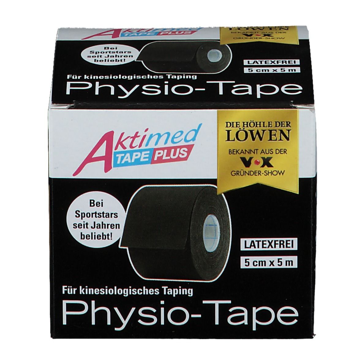 Aktimed® TAPE PLUS 5 cm x 5m schwarz