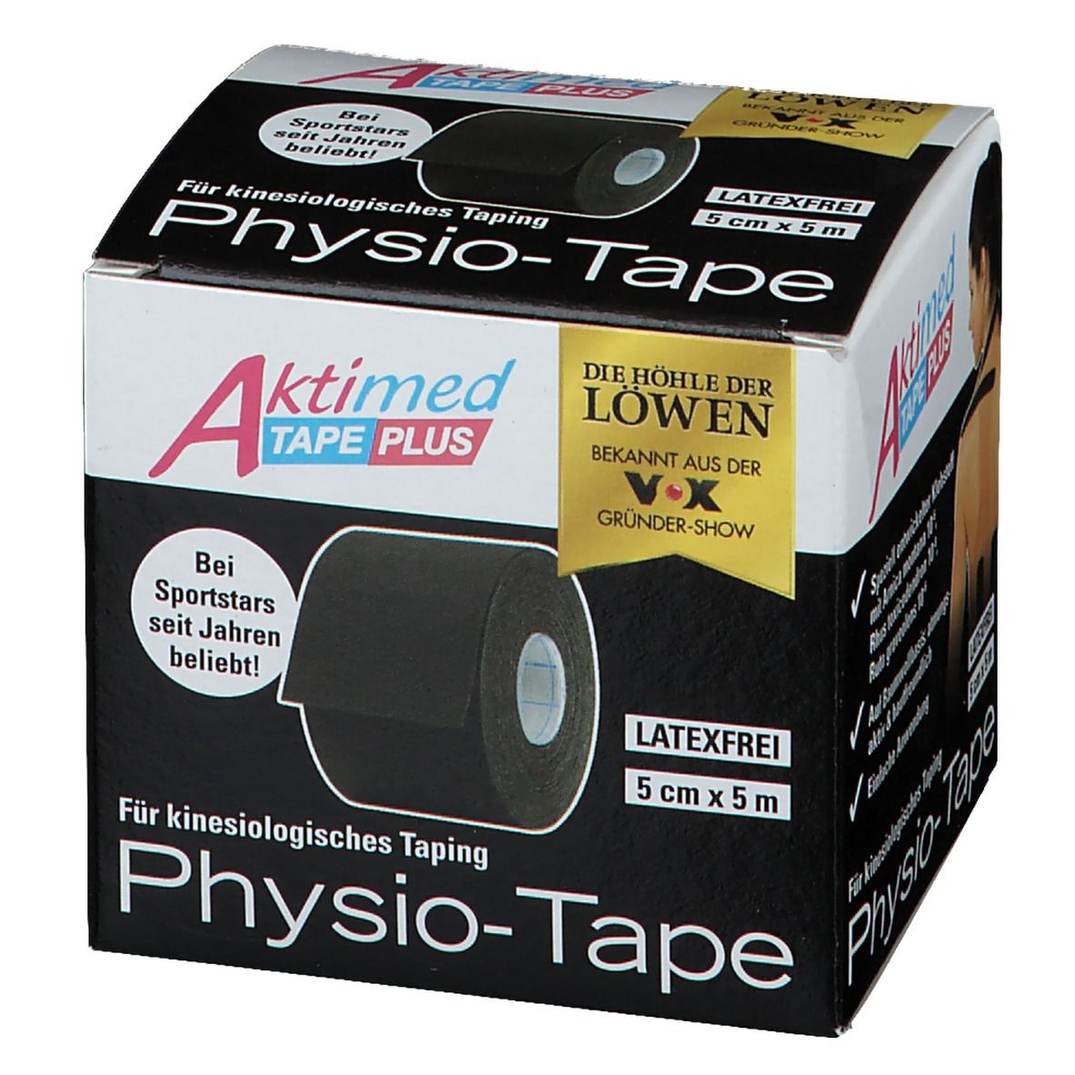 Aktimed® TAPE PLUS 5 cm x 5m schwarz