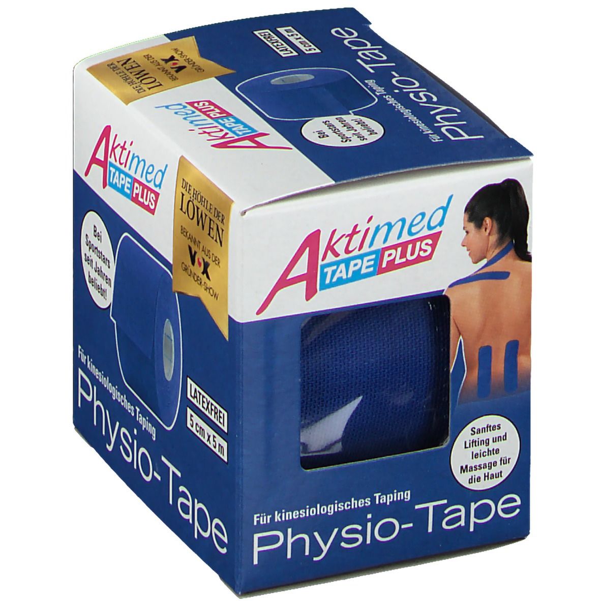 AKTIMED Tape Plus elast.m.Zusatzn.5cmx5m royalbl.