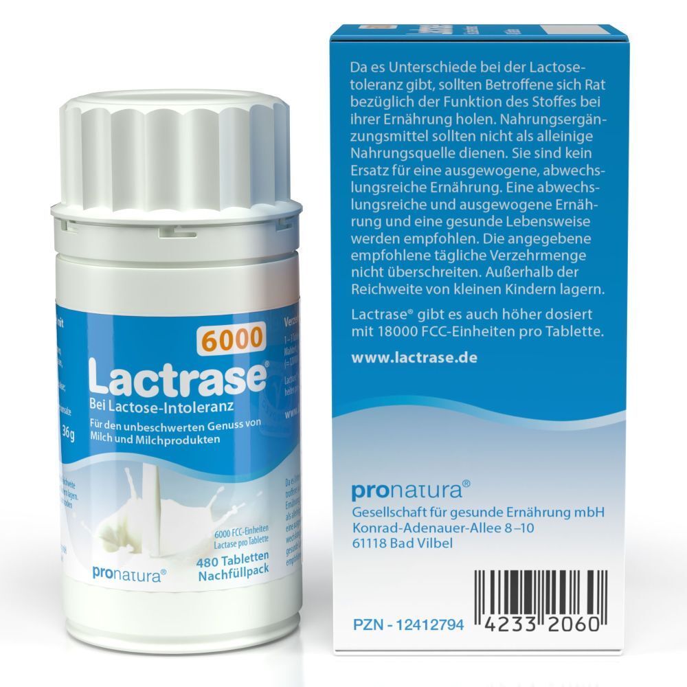 Lactrase® 6000 FCC Tabletten Klickspender Nachfüllpack