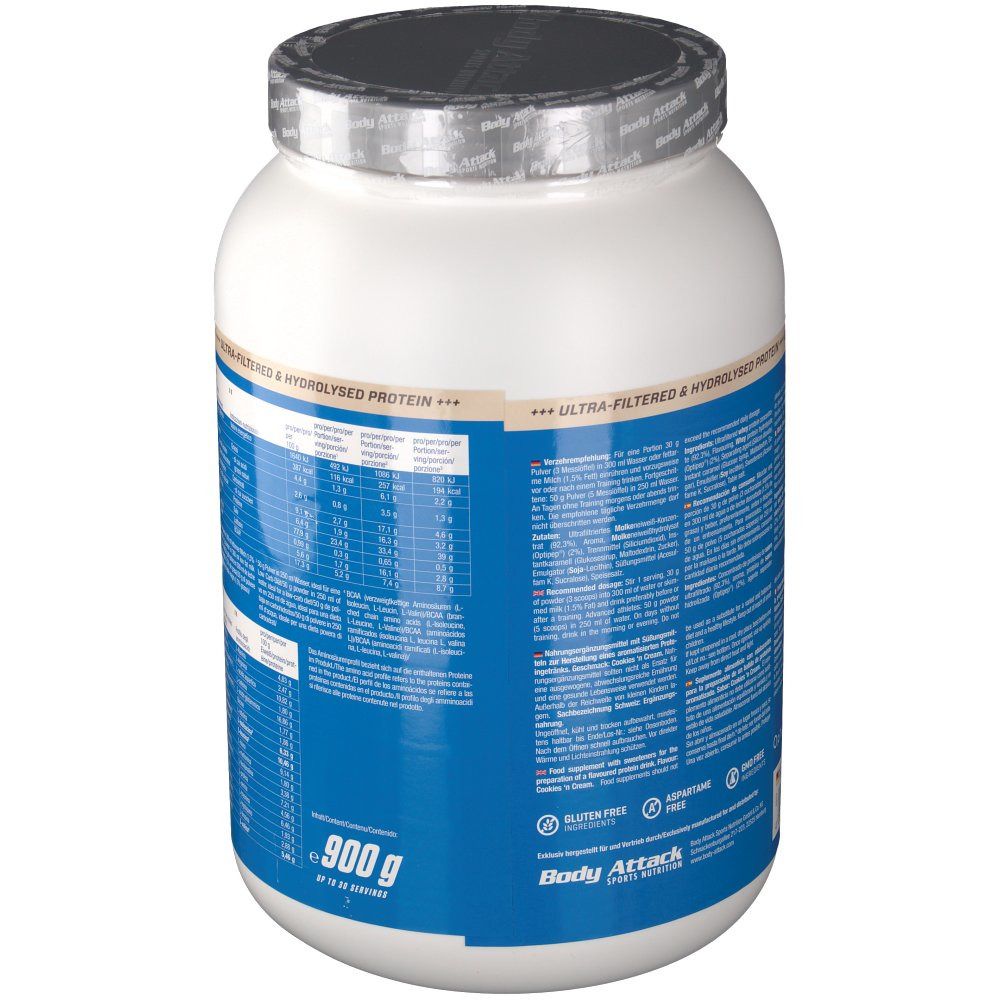 Body Attack 100 % Whey Protein Cookies´n Cream Pulver