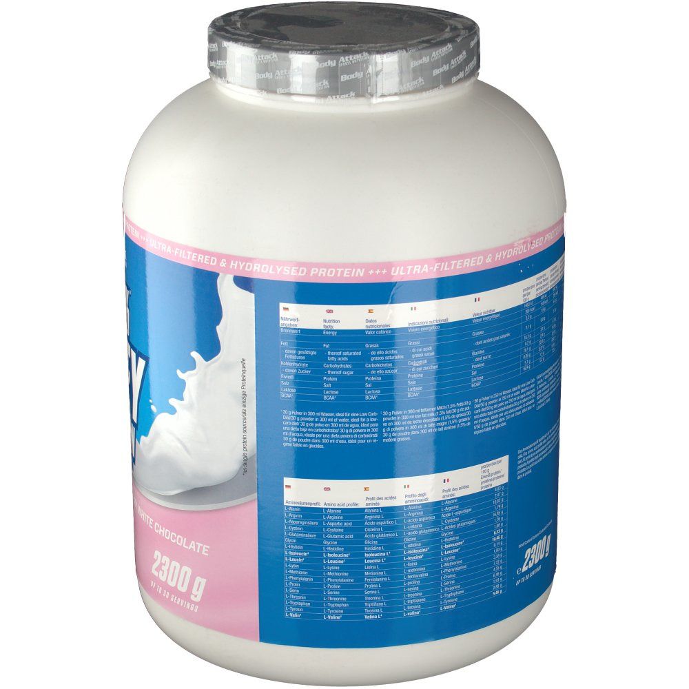 Body Attack 100% Whey Protein Strawberry White Chocolate
