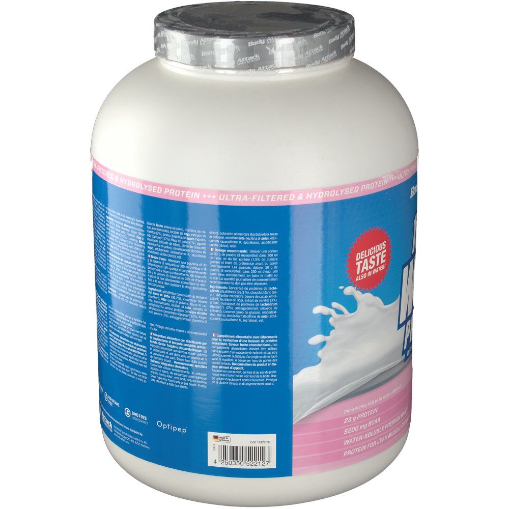 Body Attack 100% Whey Protein Strawberry White Chocolate