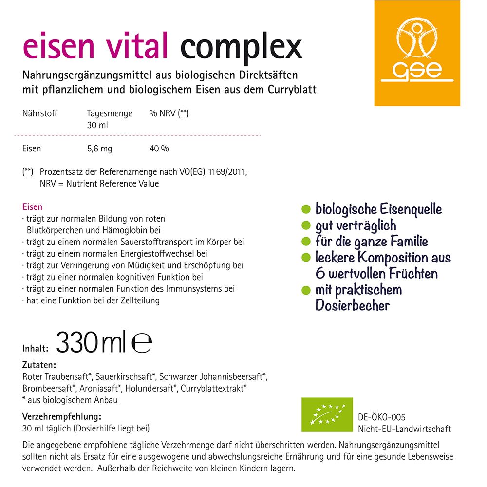 phyto vitamins Complexe vital de fer