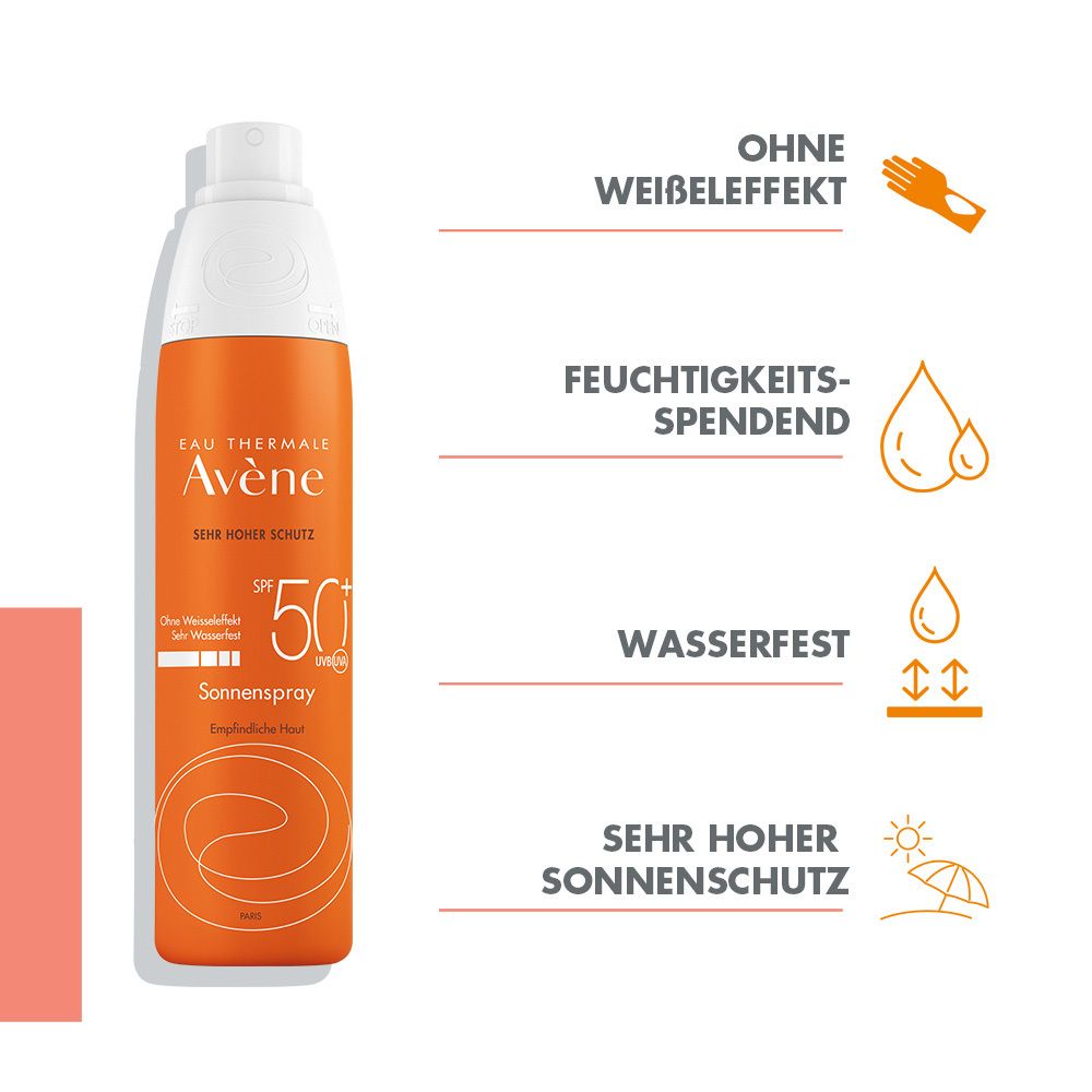 Avène SunSitive Sonnenspray LSF 50+ - Hochverträglicher Sonnenschutz für empfindliche Haut