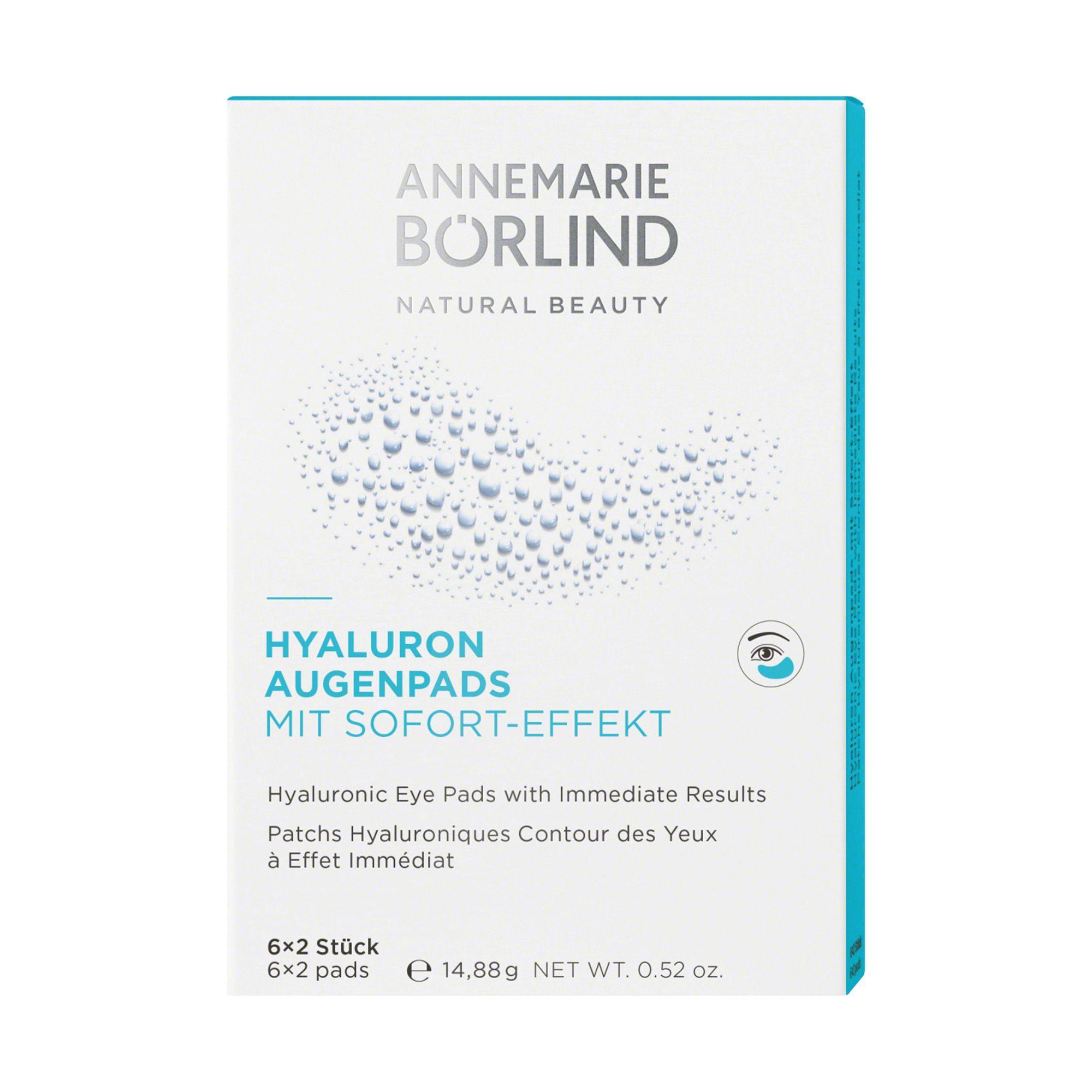 ANNEMARIE BÖRLIND Hyaluron Augenpads mit Sofort-Effekt