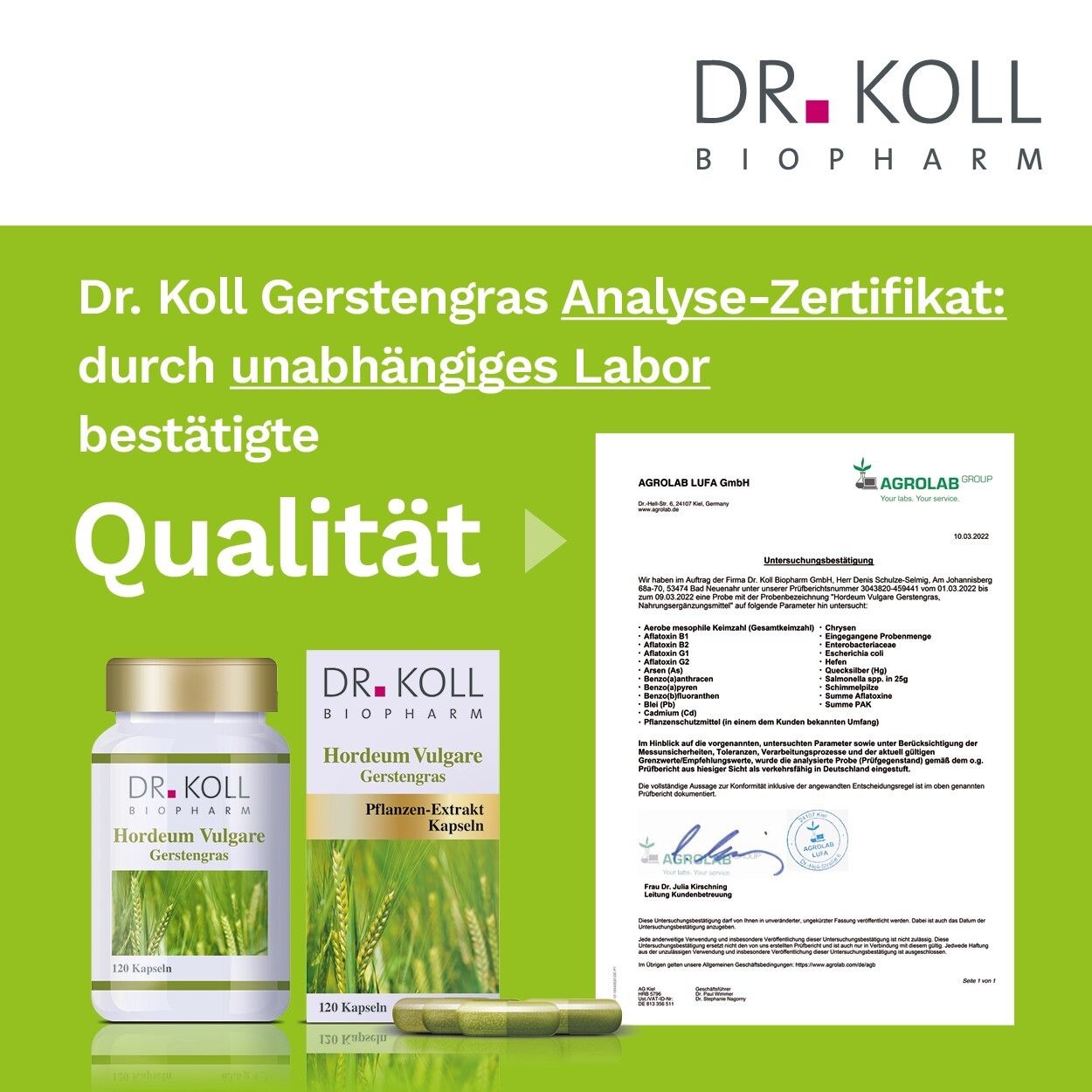 DR. KOLL Hordeum Vulgare Herbe d'orge