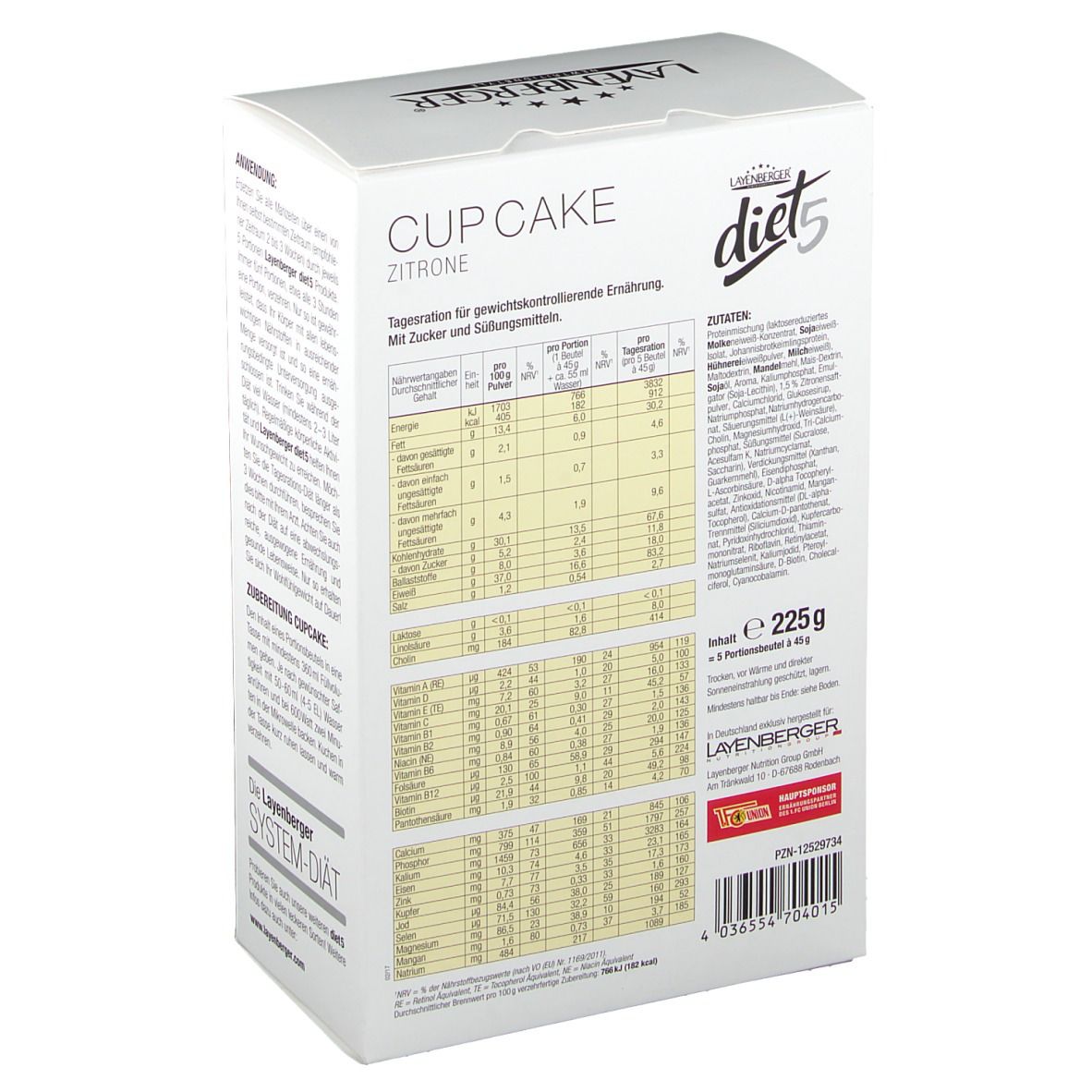 LAYENBERGER® diet5 CUP CAKE Citron