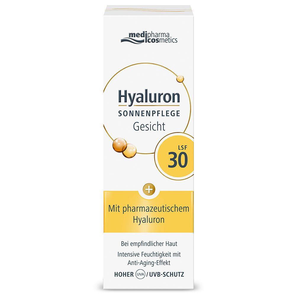 medipharma cosmetics Hyaluron Soin Solaire Visage SPF 30