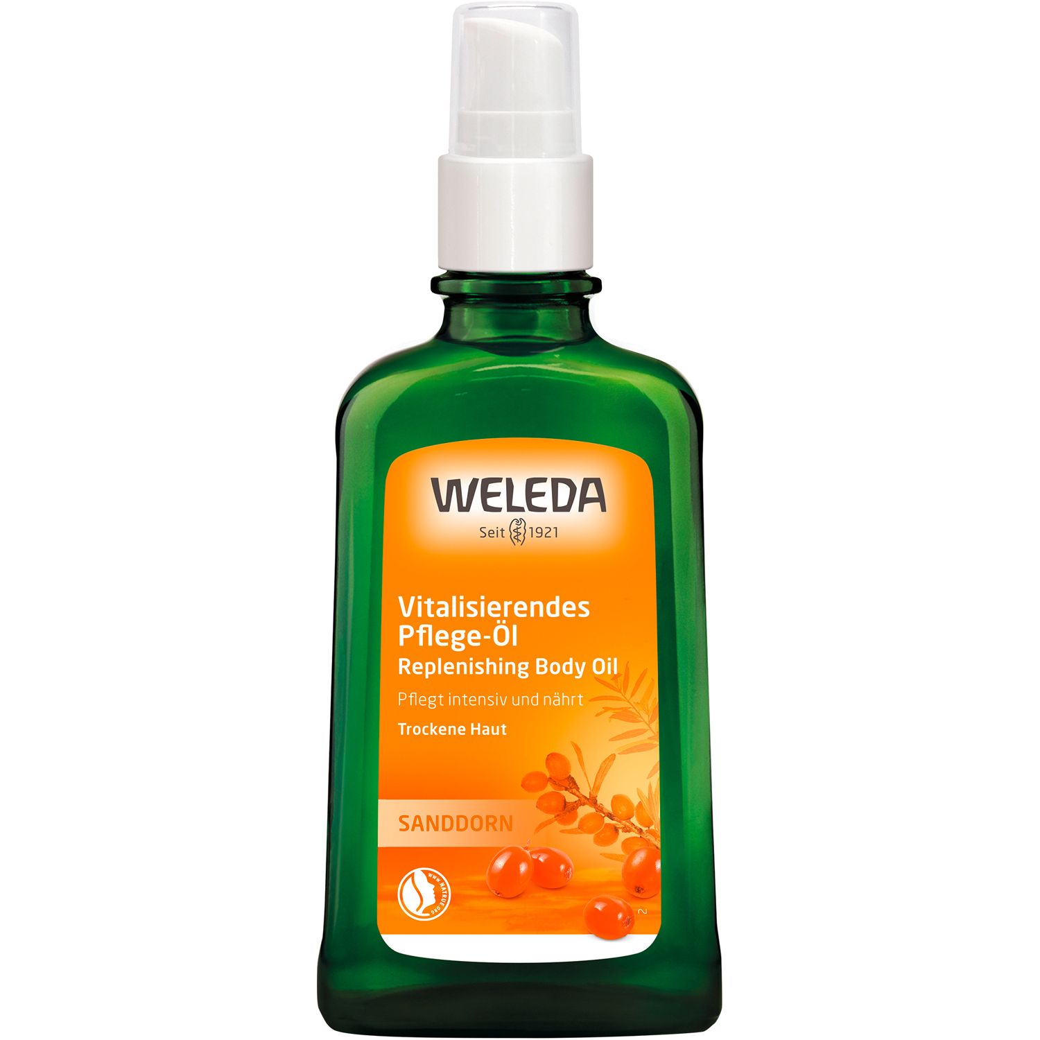 Weleda Körperöl Sanddorn -  pflegt trockene Haut intensiv, vitalisiert und wirkt aufbauend