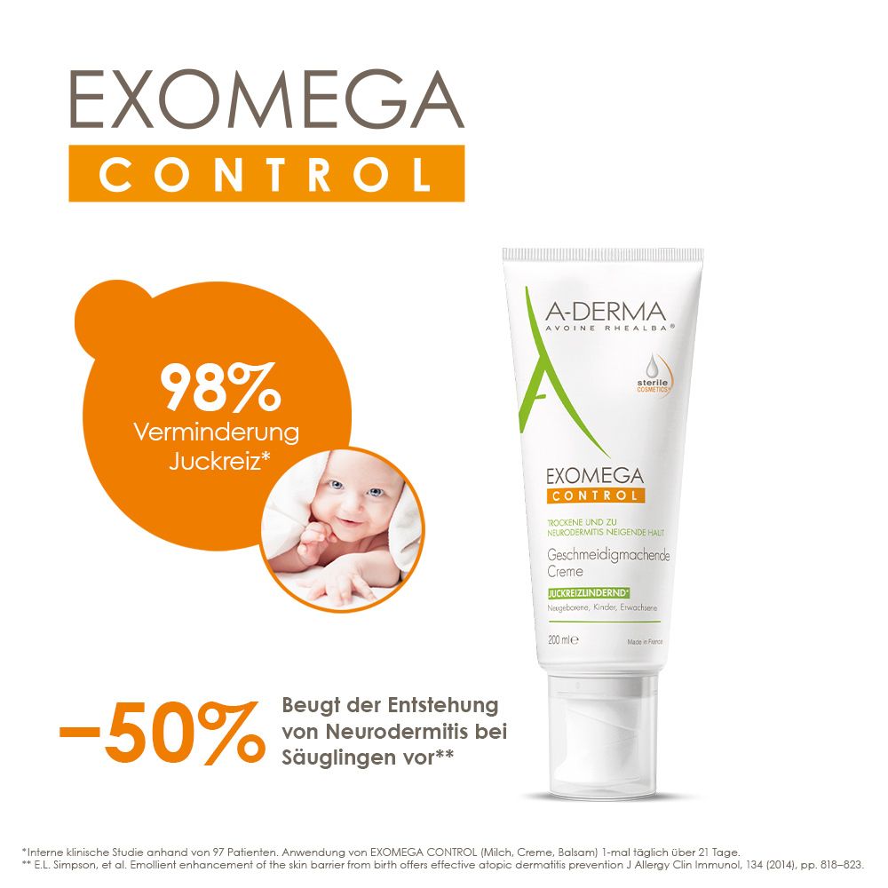 A-DERMA EXOMEGA Control Creme Sterile Kosmetik