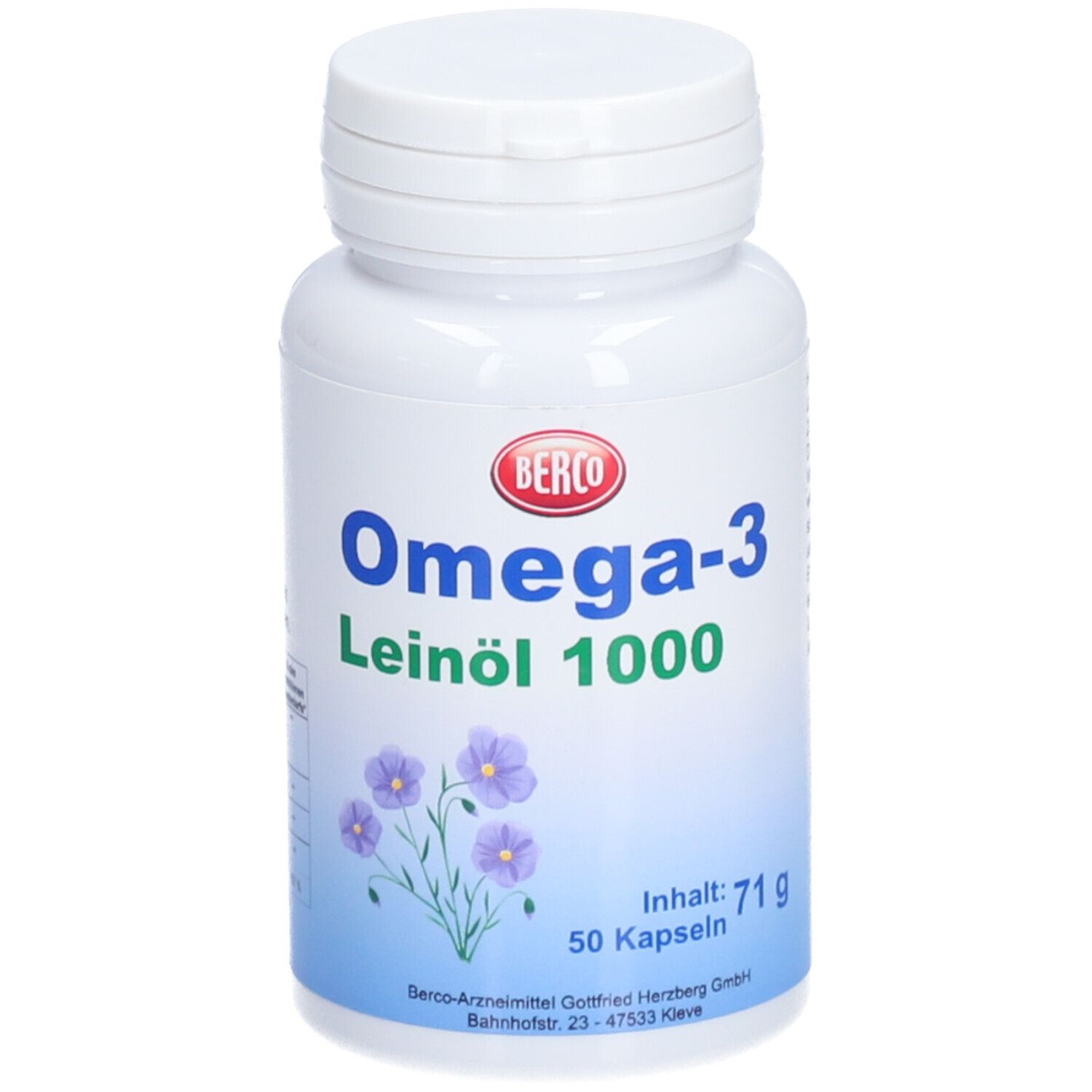 BERCO Omega-3 Huile de lin 1000