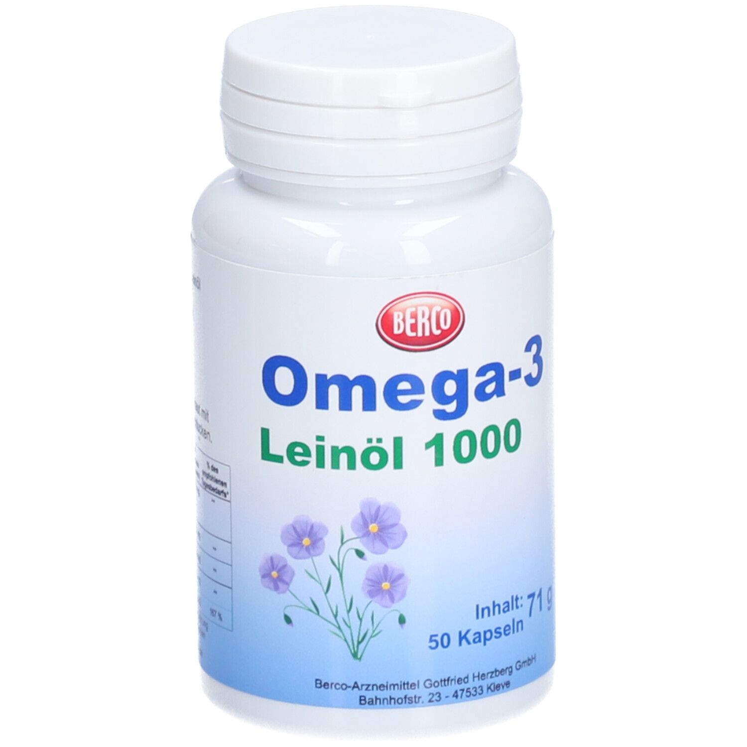 BERCO Omega-3 Huile de lin 1000