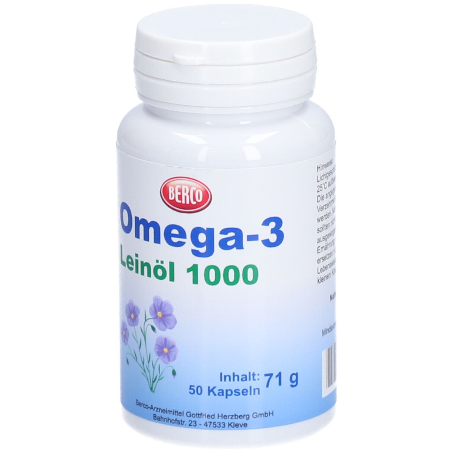 BERCO Omega-3 Huile de lin 1000