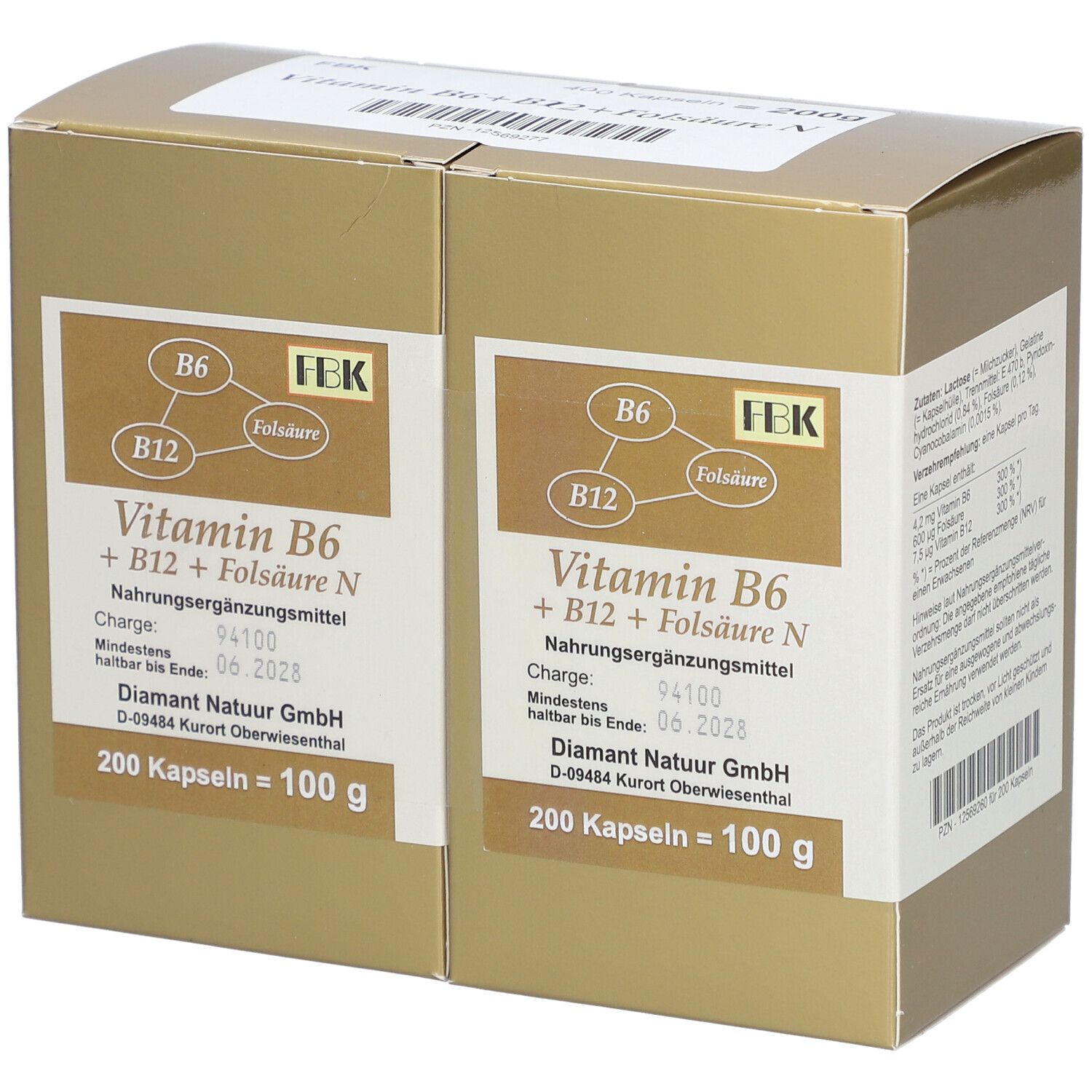 FBK Vitamines B6 + B12 + acide folique N