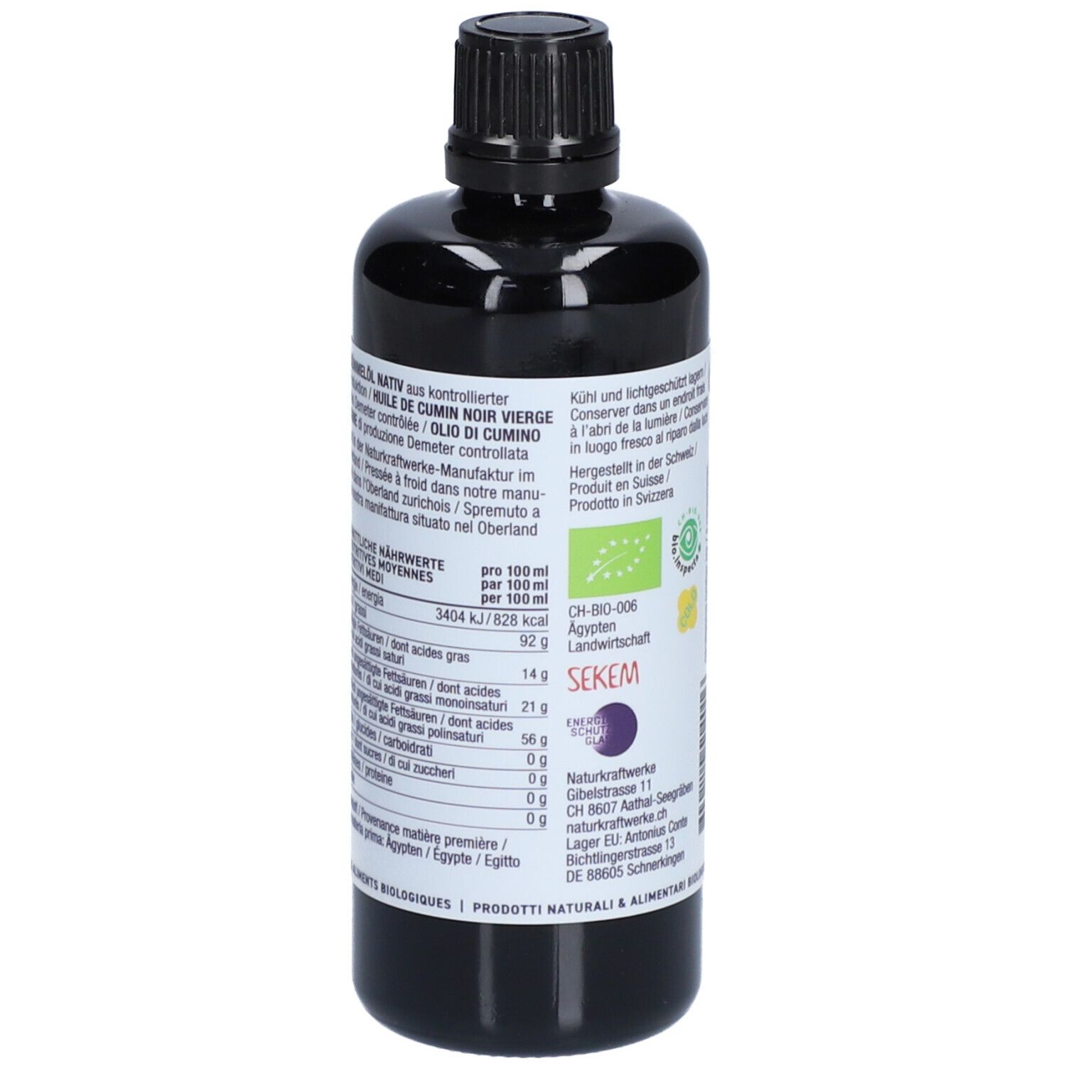 NATURKRAFTWERKE® Huile de cumin noir demeter