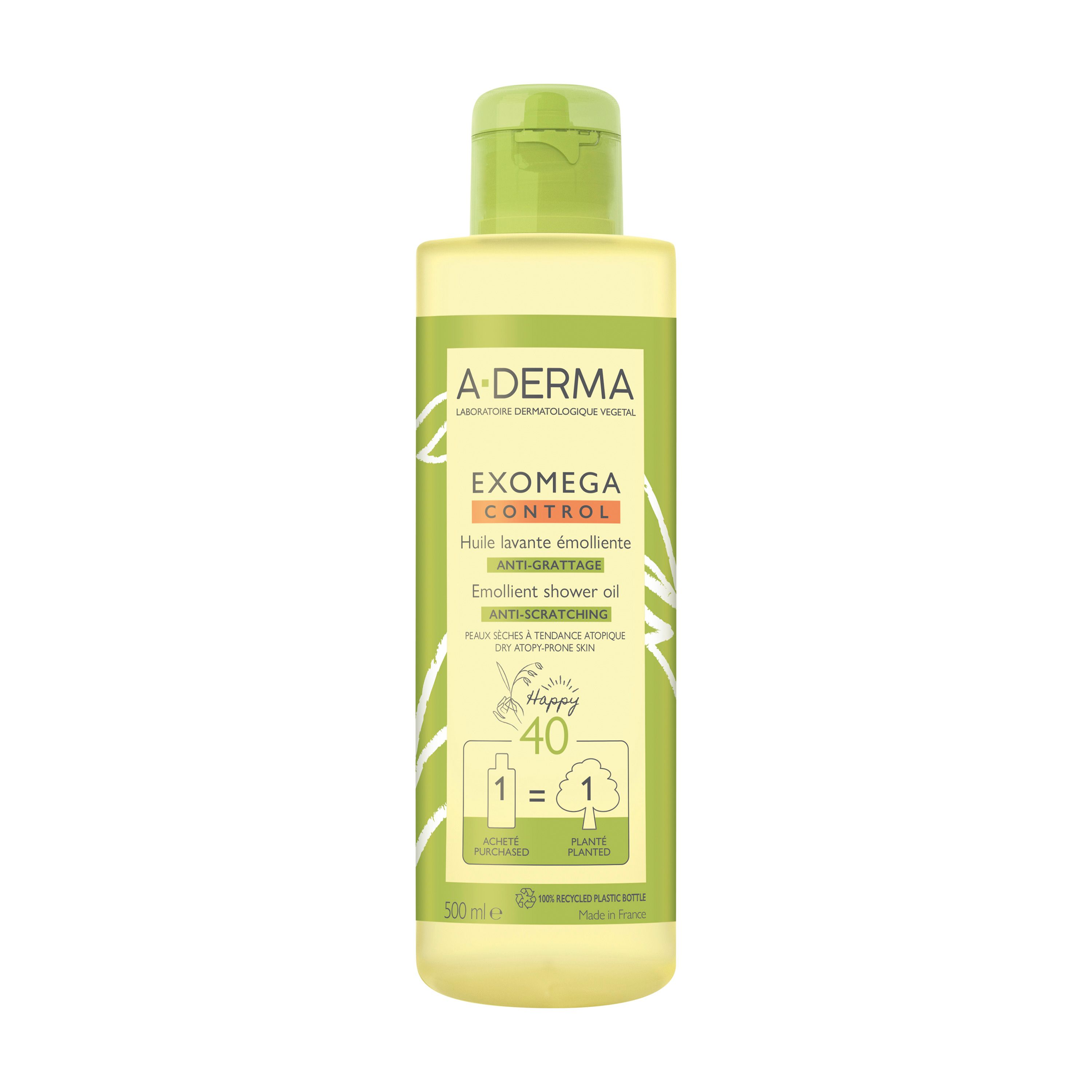A-DERMA Exomega Control Huile lavante émolliente anti-grattage