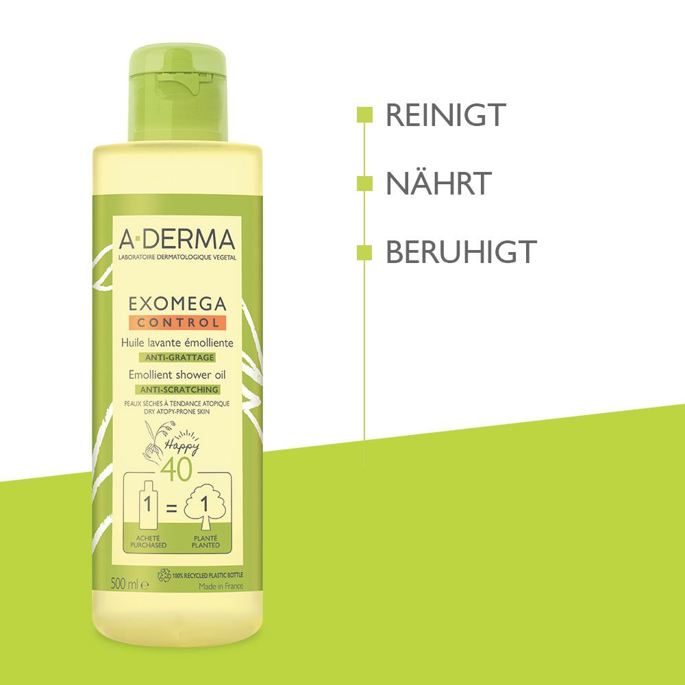 A-DERMA Exomega Control Huile lavante émolliente anti-grattage