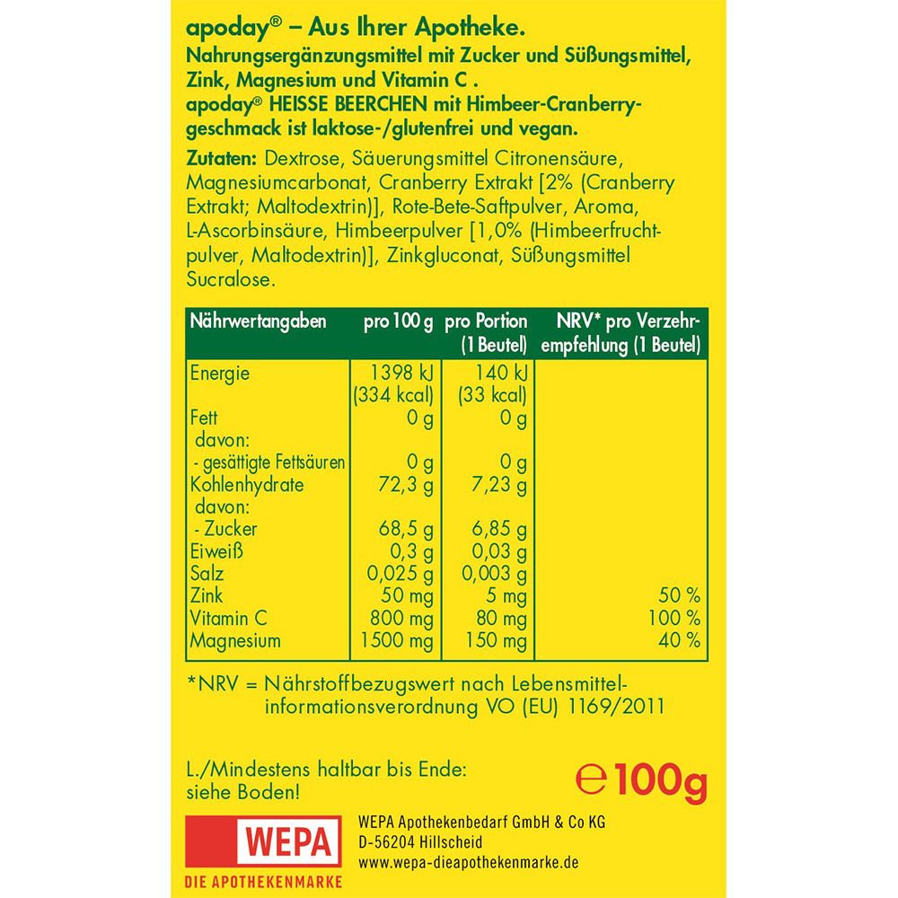 apoday® Heisse Beerchen