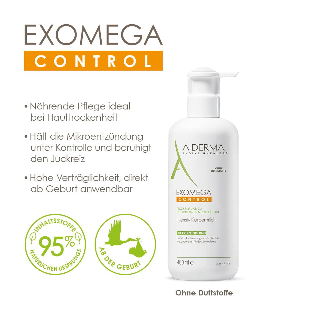 Lait corporel intensif A-DERMA EXOMEGA Control