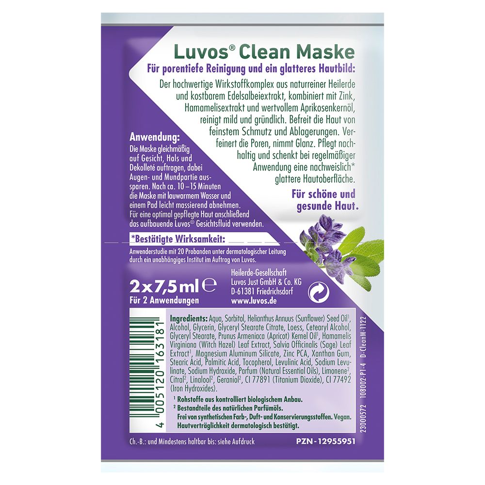 Luvos-Heilerde Clean-Maske